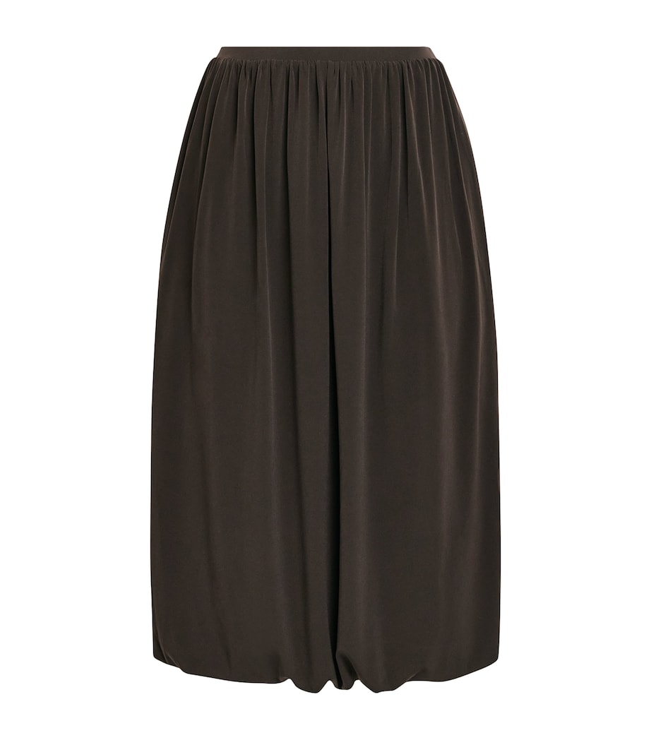 Vince Womens Bubble Midi Skirt Smoked Truffle Image 1