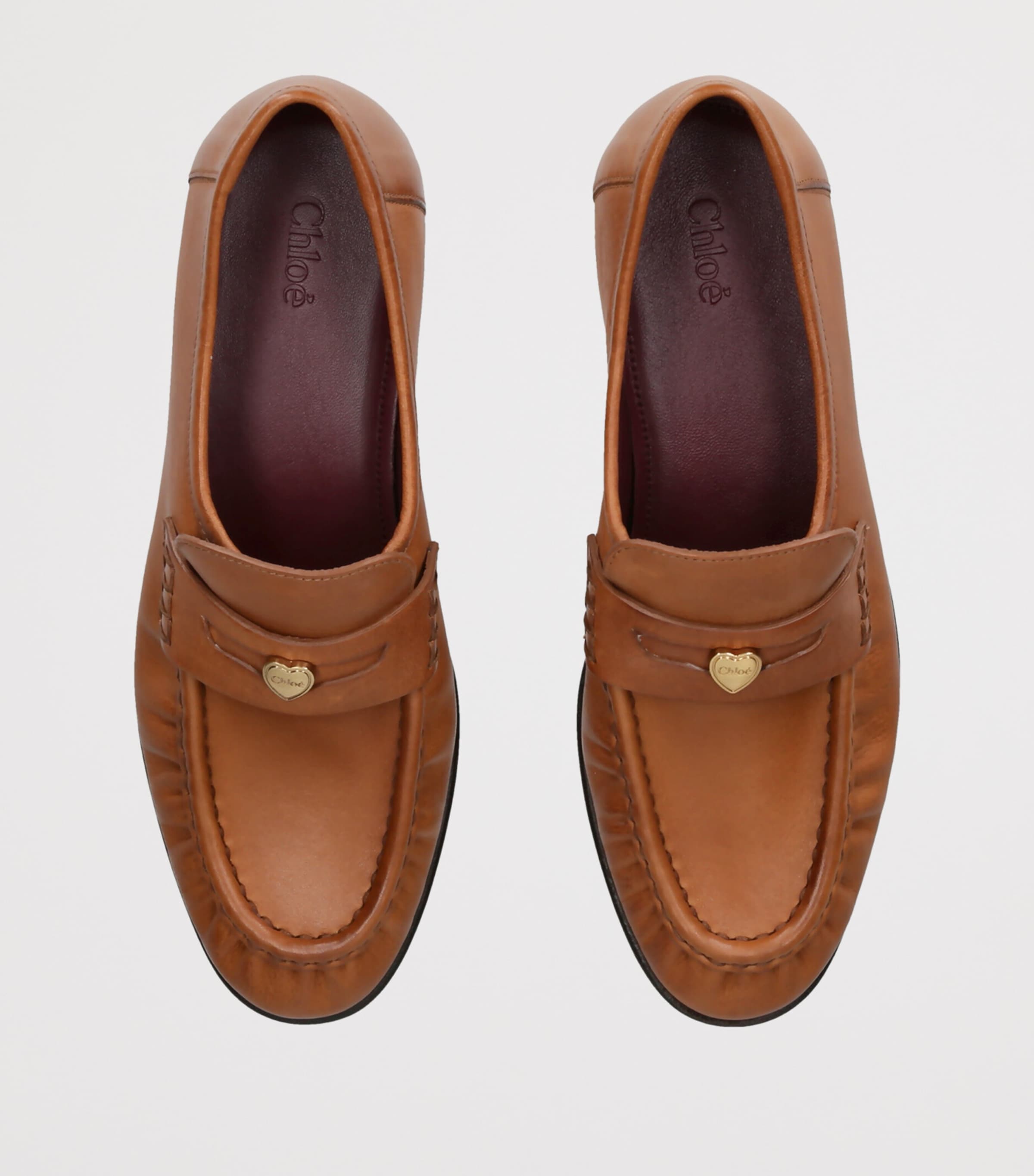 Chloé Lambskin Letti Loafers Mustard Image 3