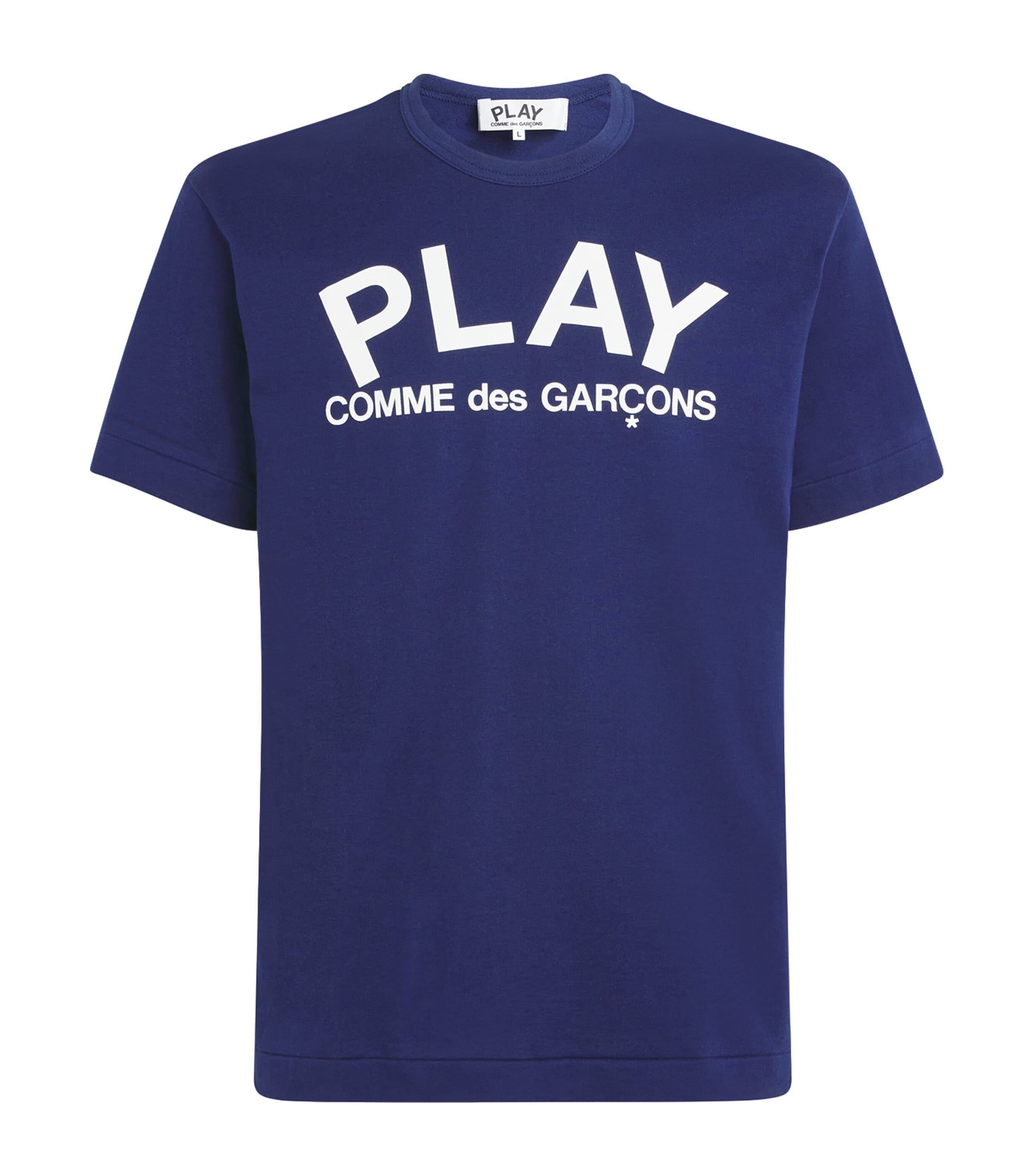Comme Des Garçons Play Navy PLAY Logo T-Shirt | Harrods US