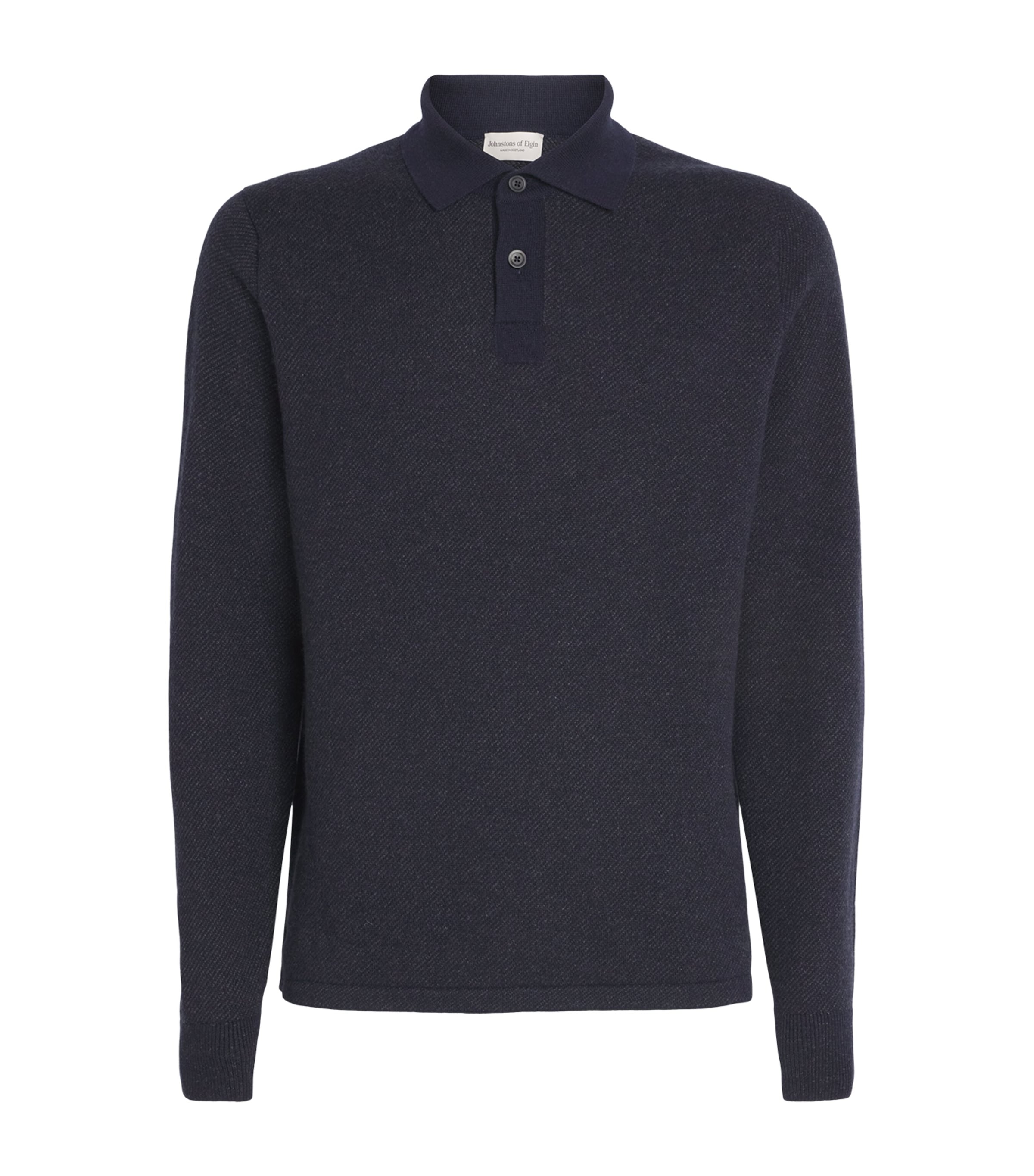 Cashmere Tweel Polo shirt Q25937 NAVY CHARC Image 1