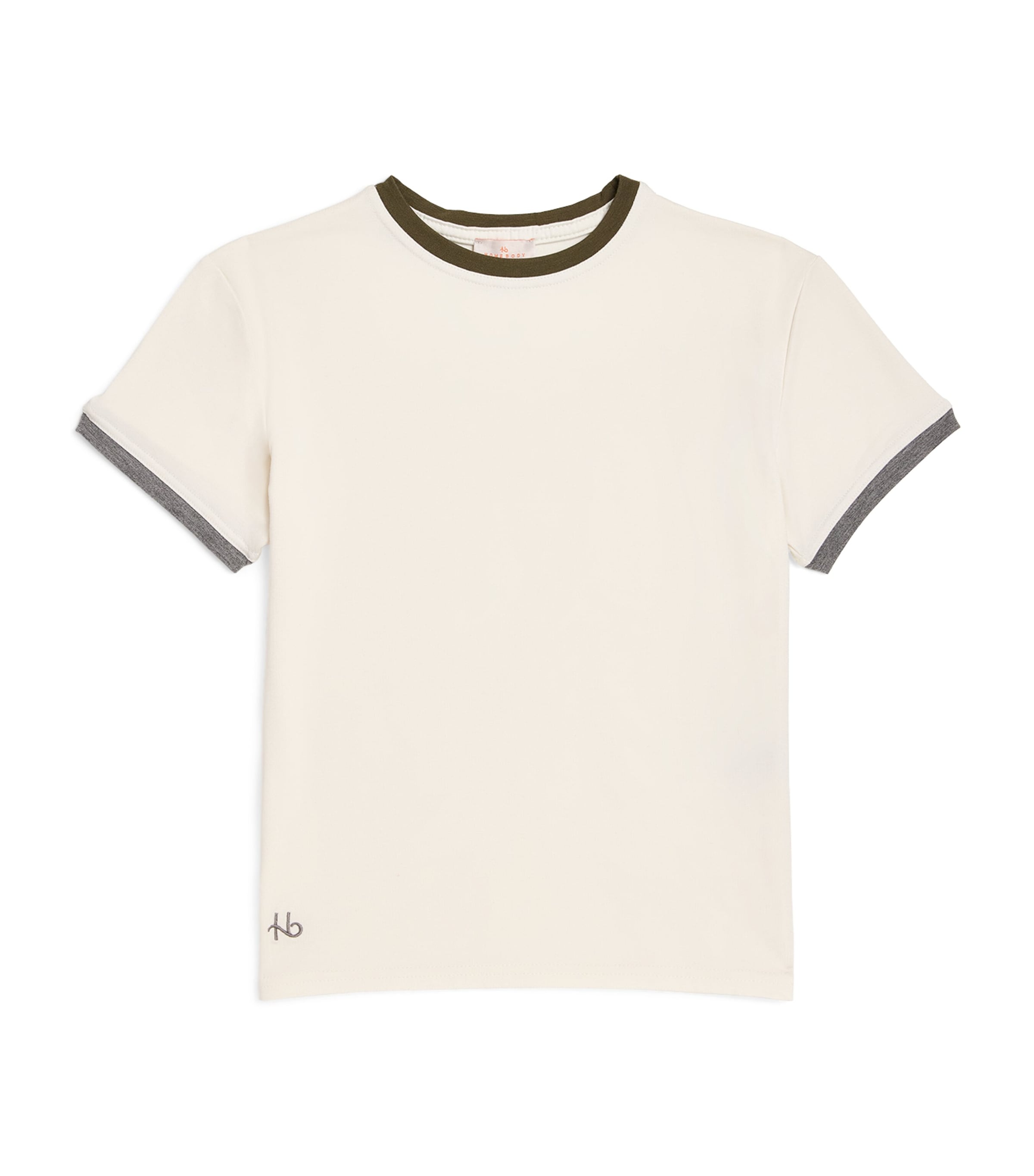 Homebody Kids Contrast-Trim Marlow T-Shirt (4-16 Years) Clunch Md Gre/jungl Image 1