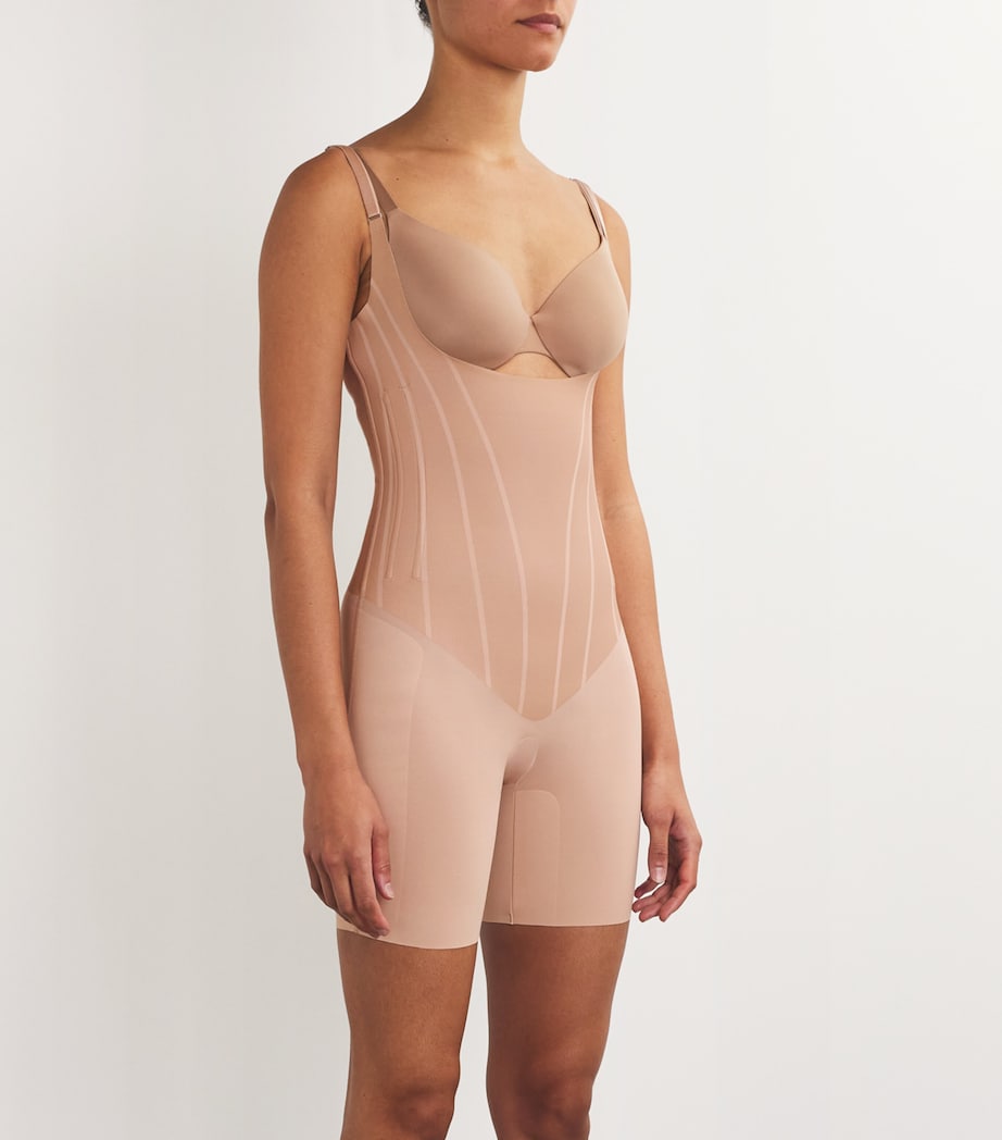 SPANXsupersculpt TotalContour Open-Bust Mid-Thigh Bodysuit NATURAL BRONZE Image 2