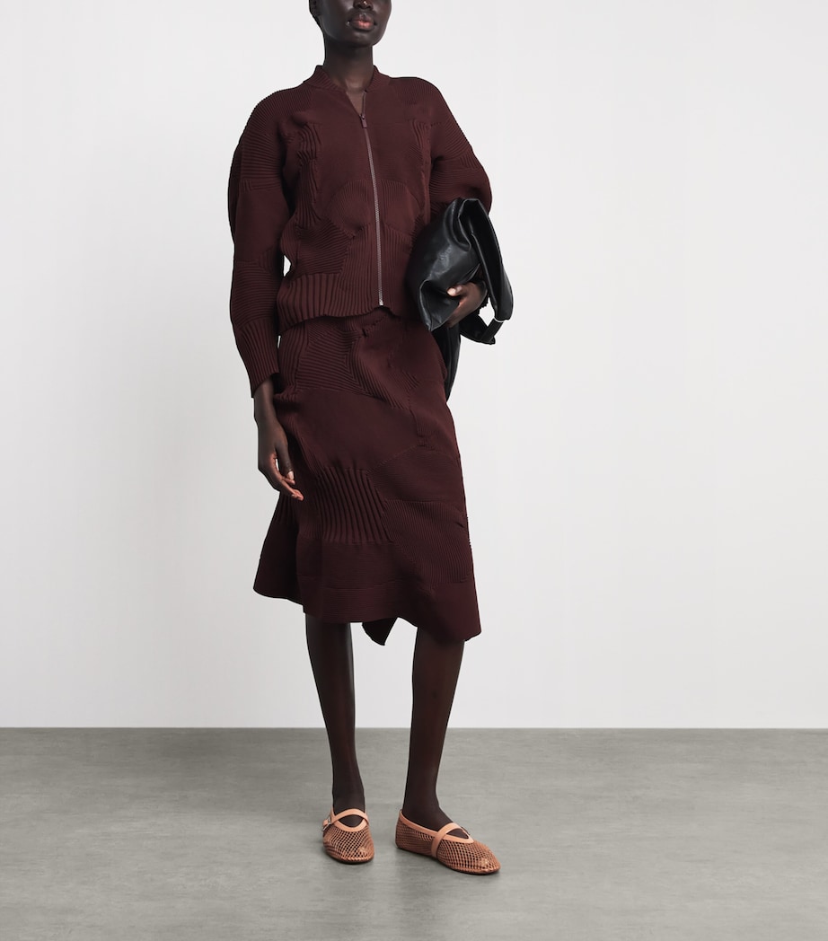 Alaïa Womens Mesh Ballet Flats Blush Image 4