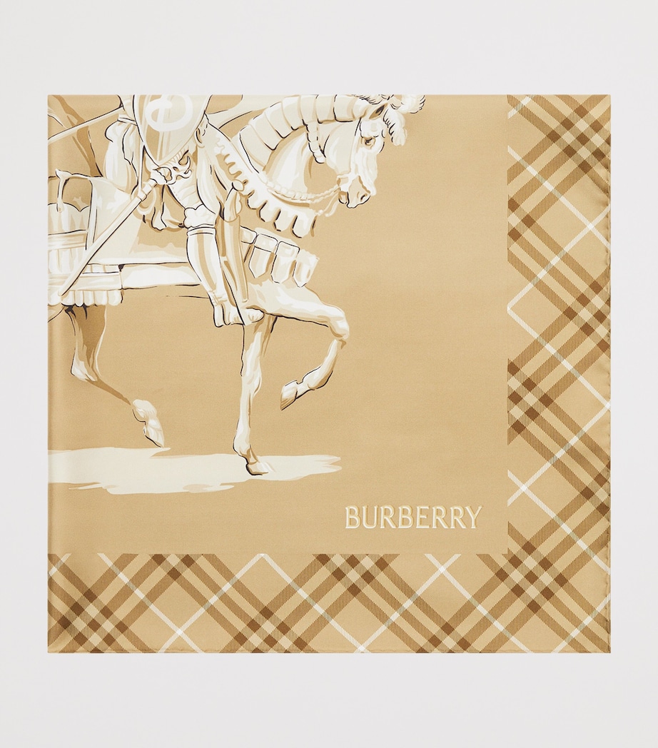 Burberry Silk Archive EKD Scarf Finch Beige Image 2