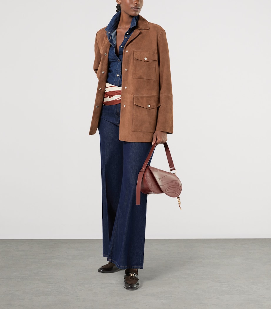Marina Rinaldi Faux Leather Shoulder Bag Brick Red Image 2