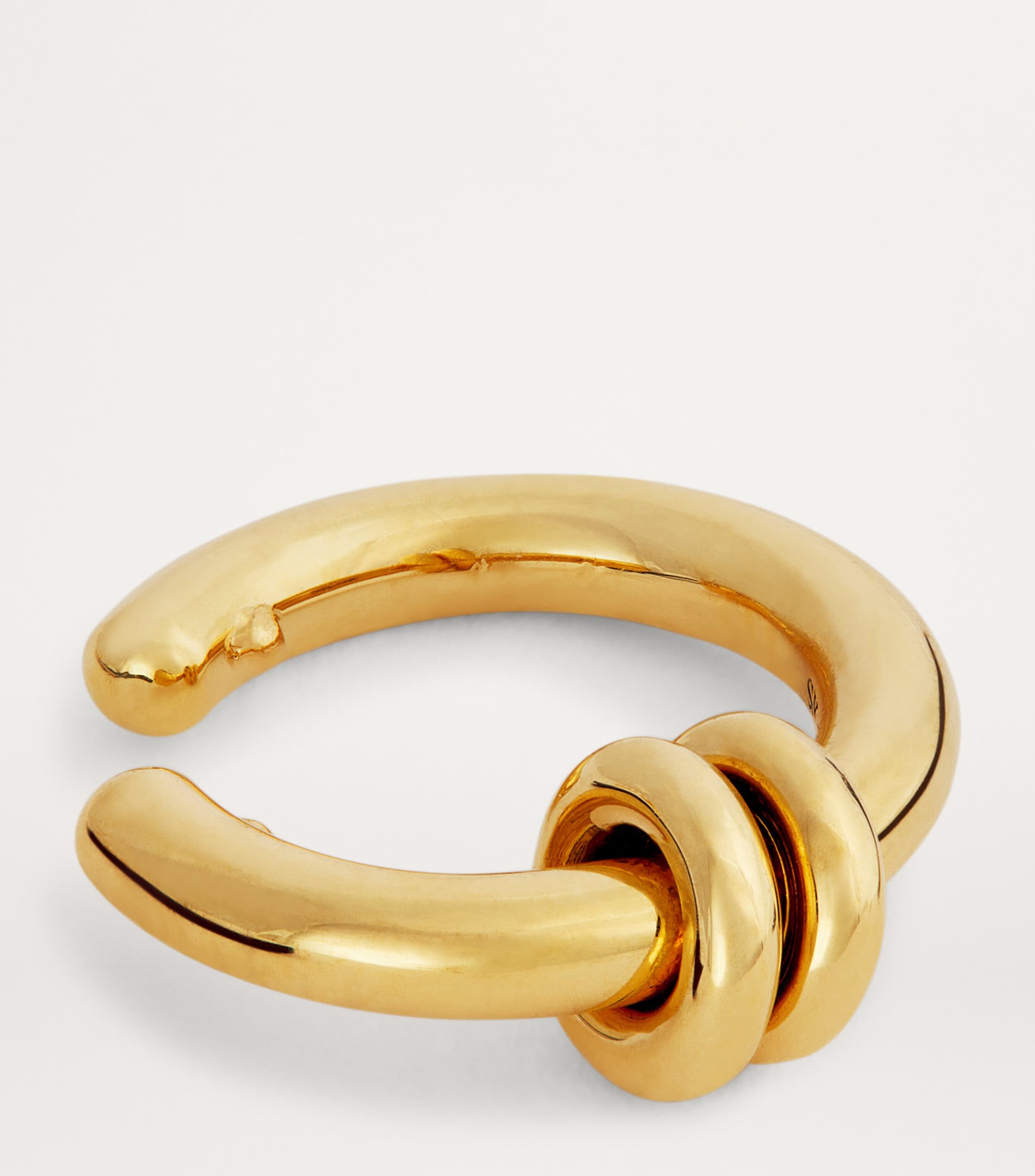 （US発）spinelli kilcollin Canis 18金ドロップイヤリング Canis_YG_Pave_Beige_Pair_3K_We