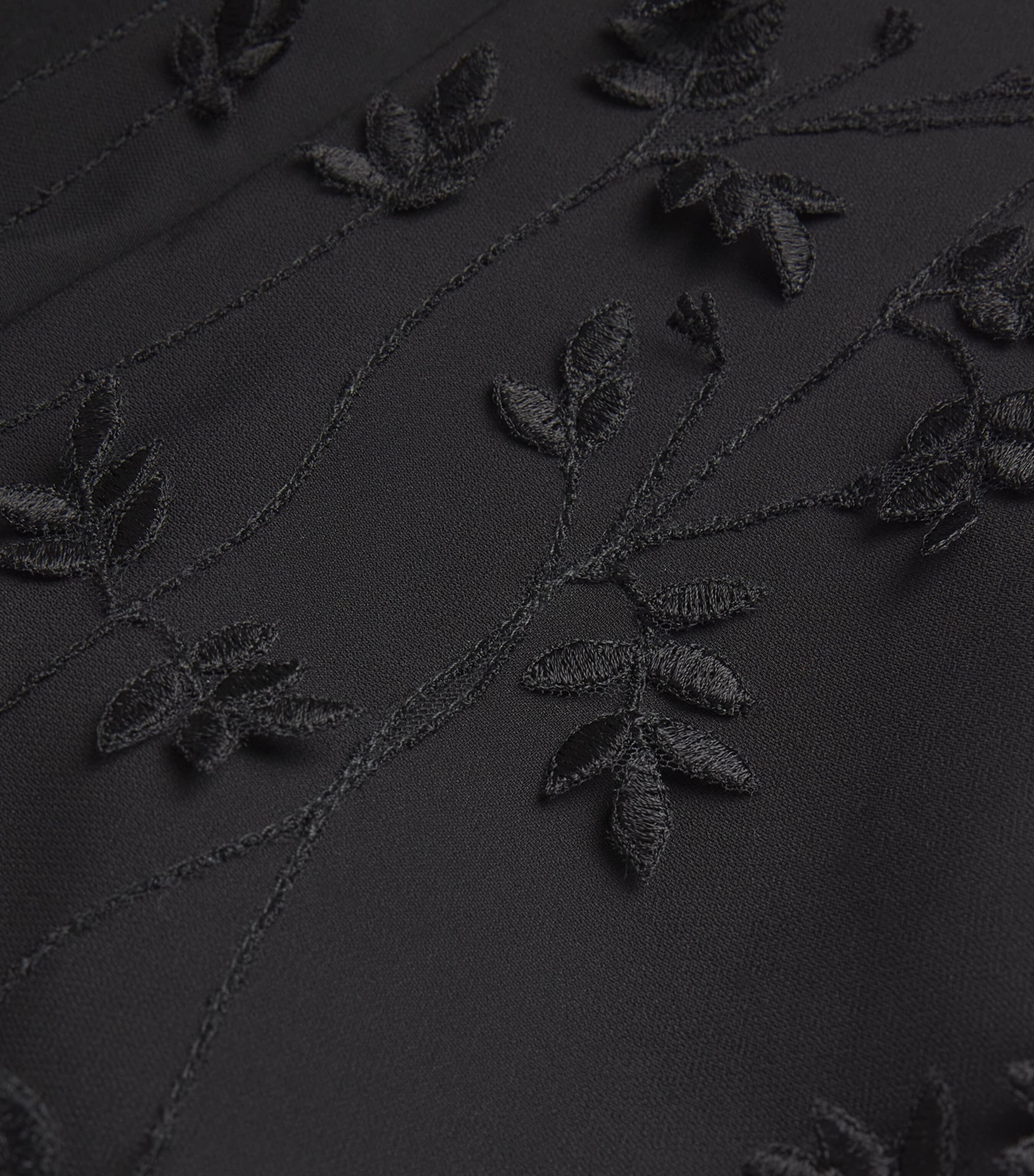 Amir Al Kasm Womens Jasmine Leaves Top Black Image 5
