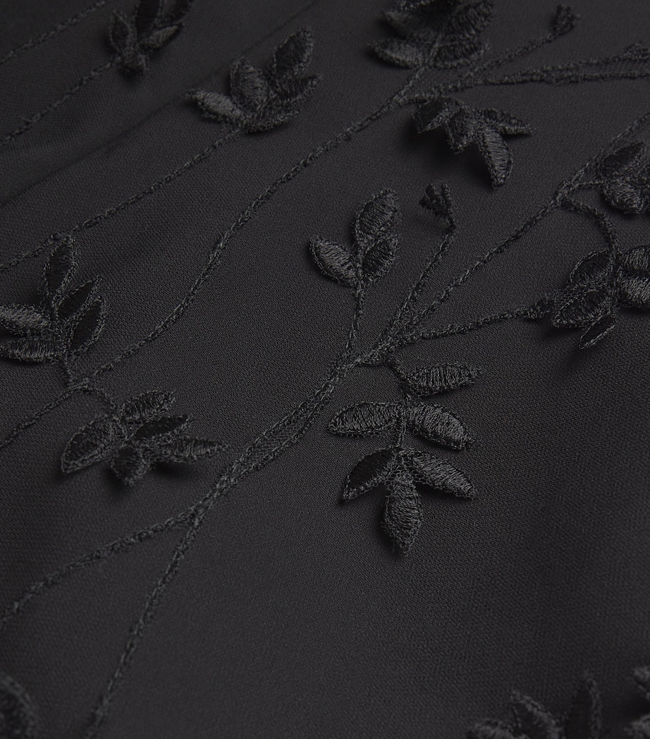 Jasmine Leaves Top BLACK Image 5