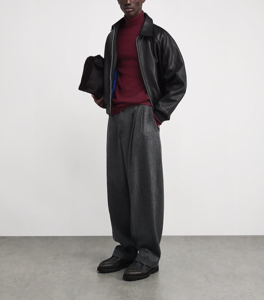 Virgin Wool Rollneck Sweater U5086 Image 2