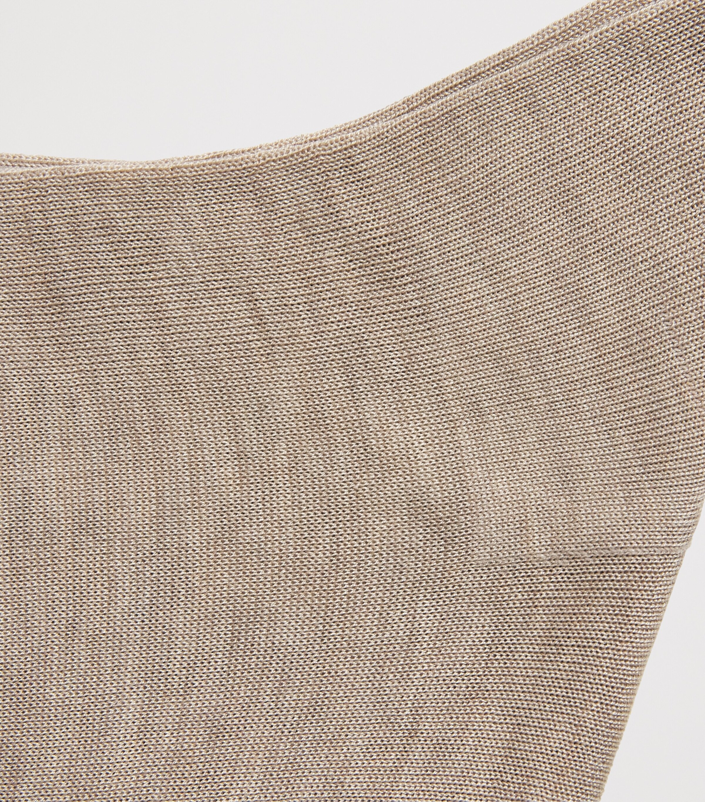 Falke Mens No.9 Fil D’Ecosse Socks Wheat Melange Image 2
