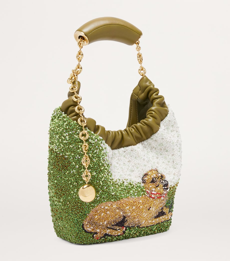 Mini Pug Squeeze Top-Handle Bag OLIVE Image 3