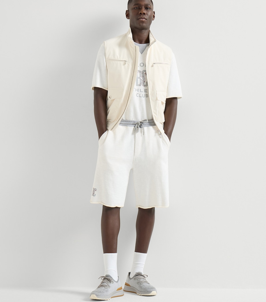 Brunello Cucinelli Cotton-Blend Chiné-Knit Sneakers Image 2