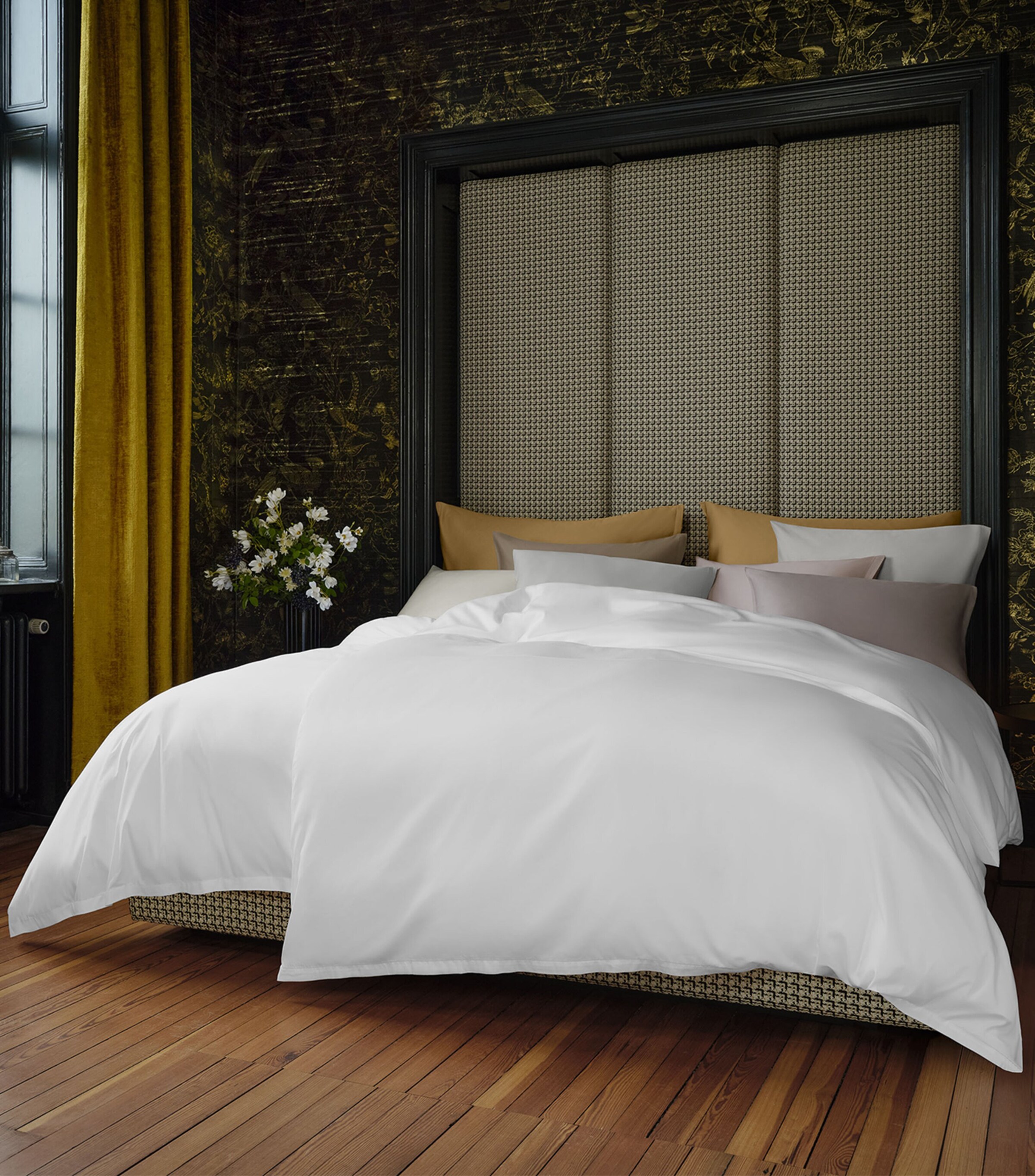Schlossberg Cotton Sateen Noblesse Uni Super King Flat Sheet (280cm x 310cm) Canne Image 2