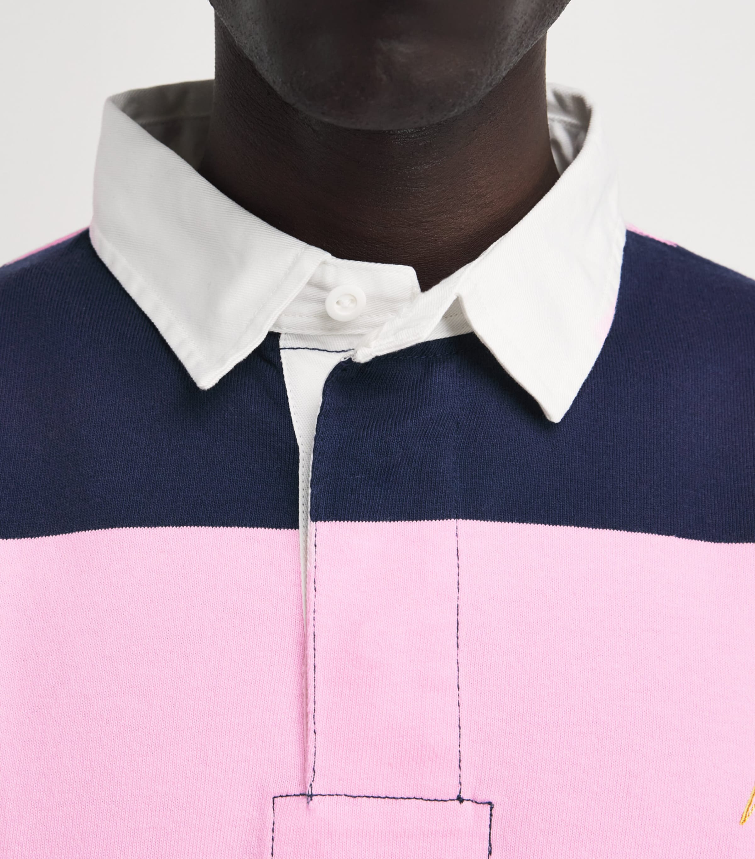 Polo Ralph Lauren Pink Cotton Stripe Rugby Shirt | Harrods US