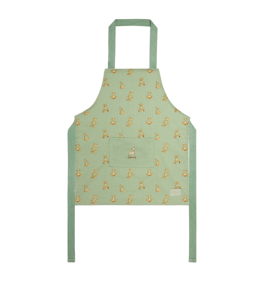 Henry Bear Kids Apron GREEN Image 1