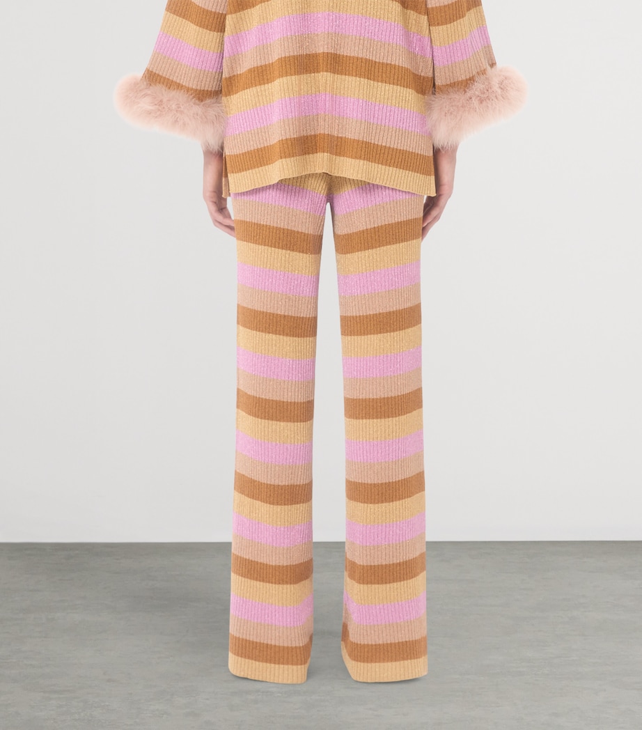 Valentino Womens Wool Stripe Sweatpants Image 4