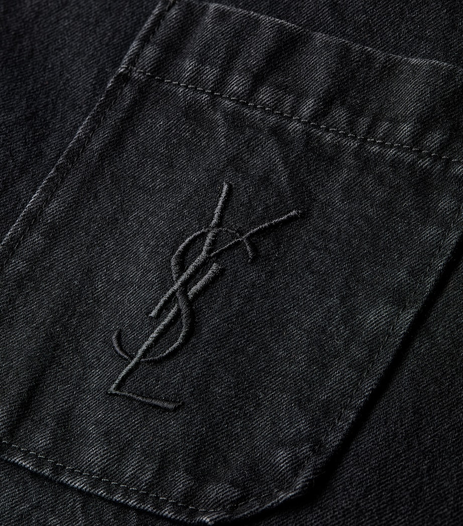 Saint Laurent Mens Cotton Cassandre Overshirt Image 3