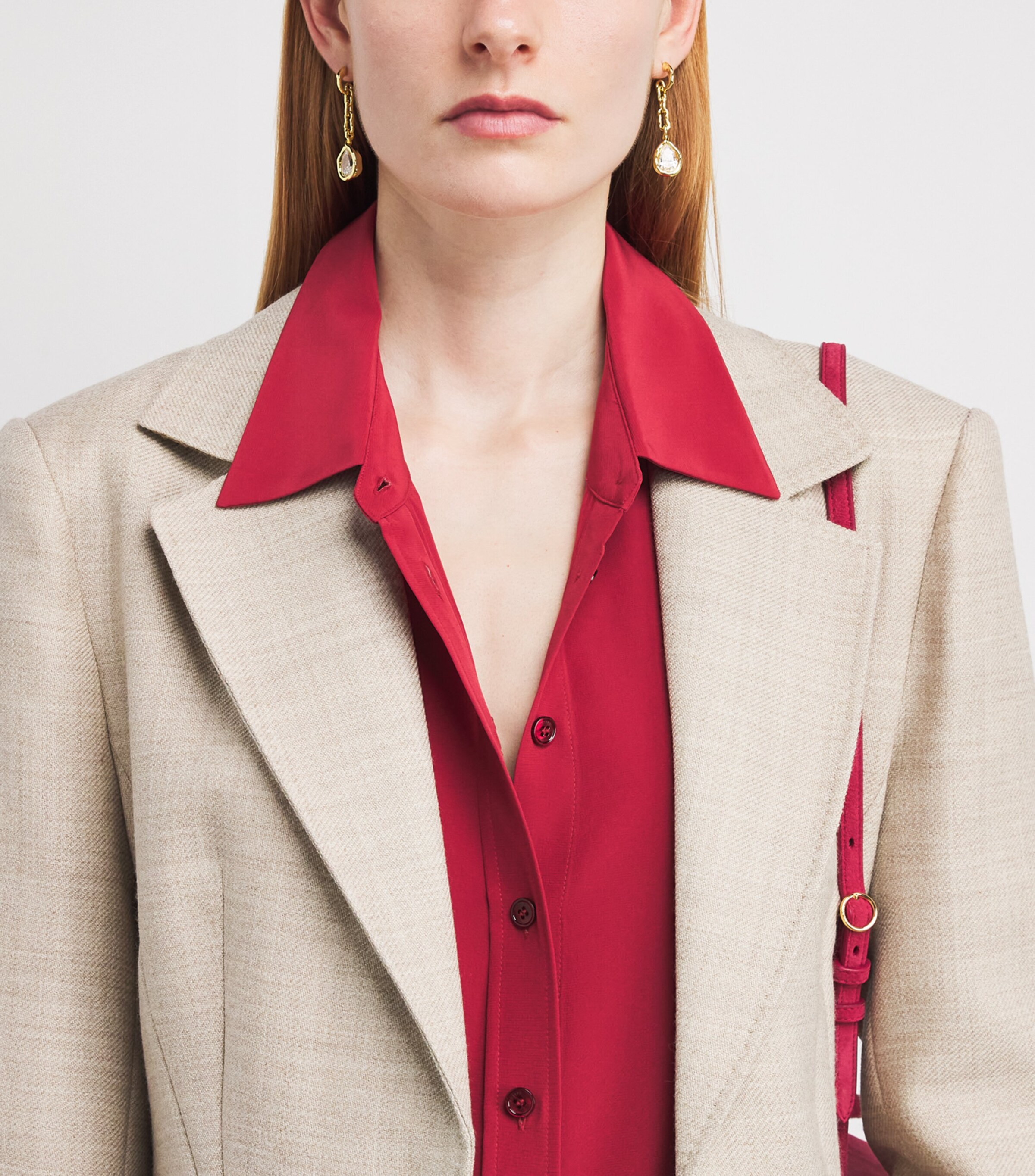 Joseph Womens Silk Joe Blouse Mulberry Image 6