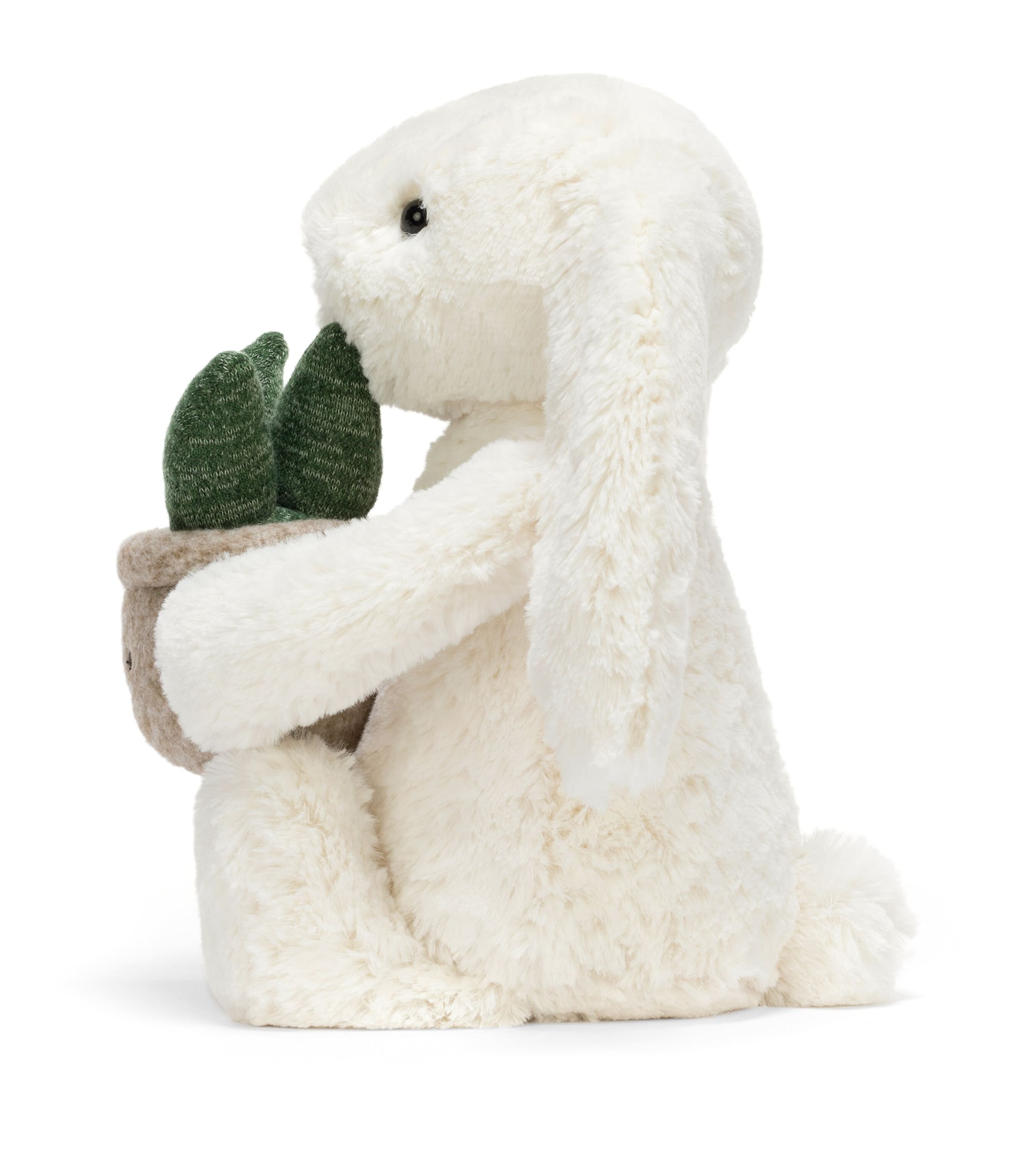 Jellycat Cream Bunny with Plant (31cm) Image 3