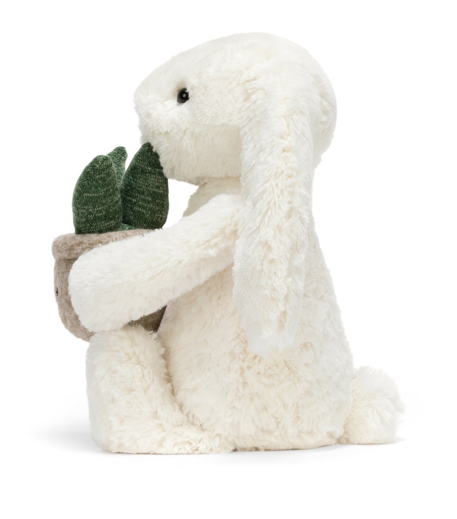 Jellycat Cream Bunny with Plant (31cm) Image 3