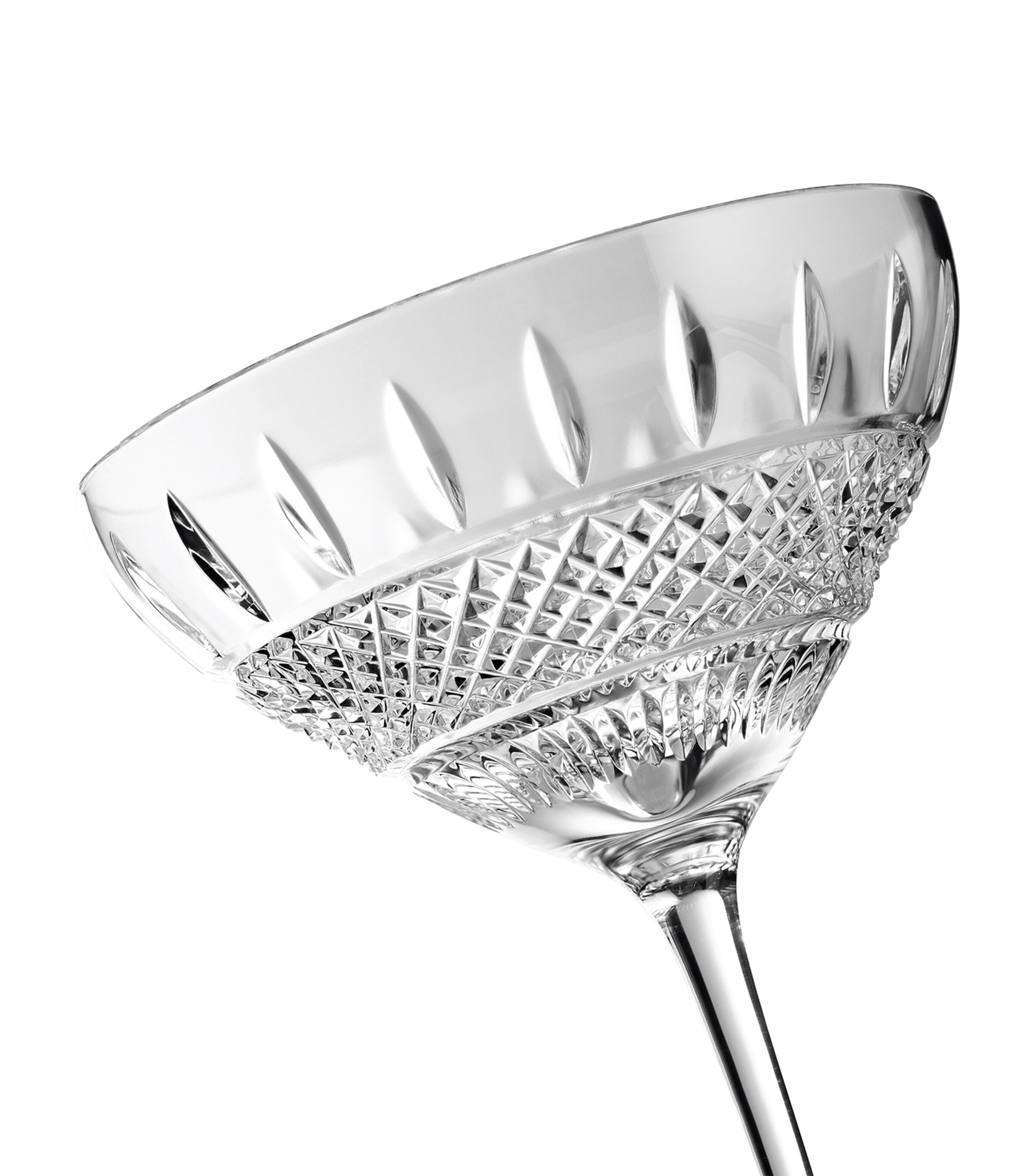 Set of 2 Irish Lace Martini Glasses (280ml) CLEAR Image 2