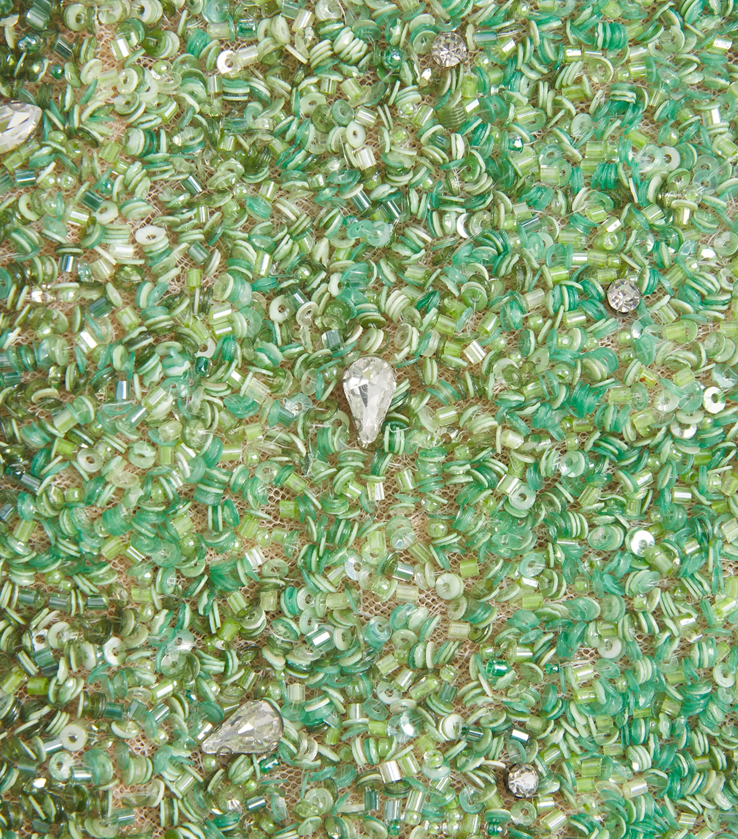 Rachel Gilbert Womens Embellished Kaito Mini Dress Green Ombre Image 2