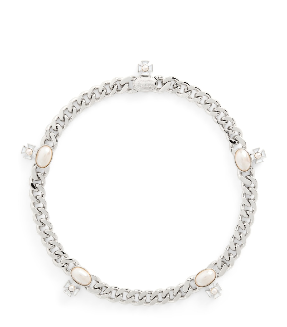 Jewel-Orb Gaby Necklace P693 PLATINUM Image 1
