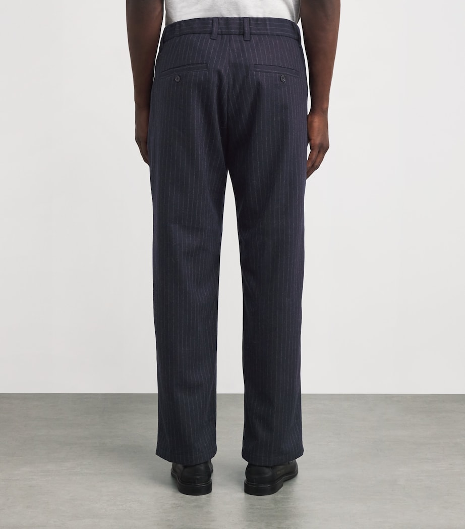 Pinstripe Kay Tailored Trousers NAVY STRIPE Image 4