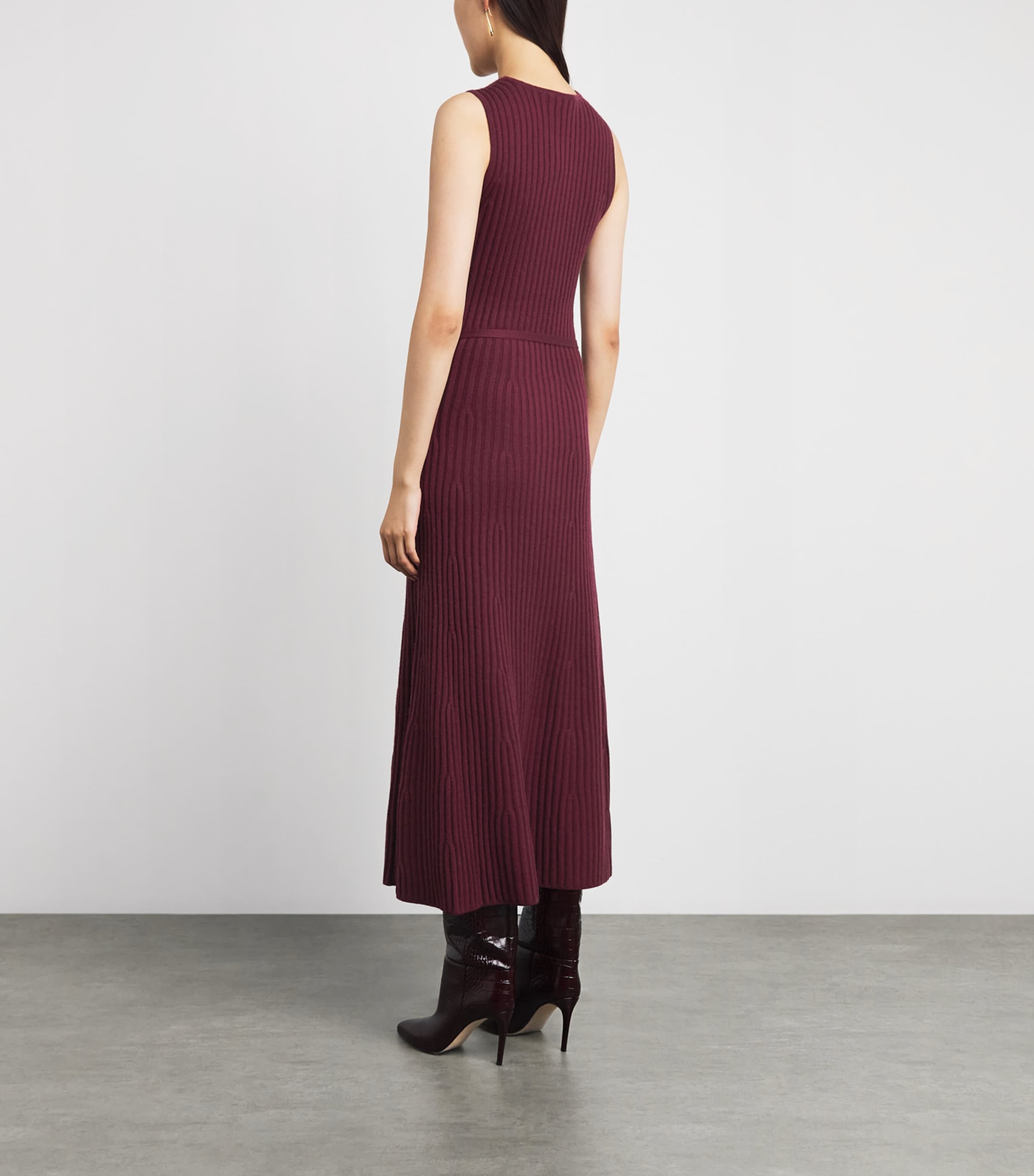 Gabriela Hearst Womens Merino Wool-Cashmere Meier Knit Dress Bdx Bordeaux Image 4