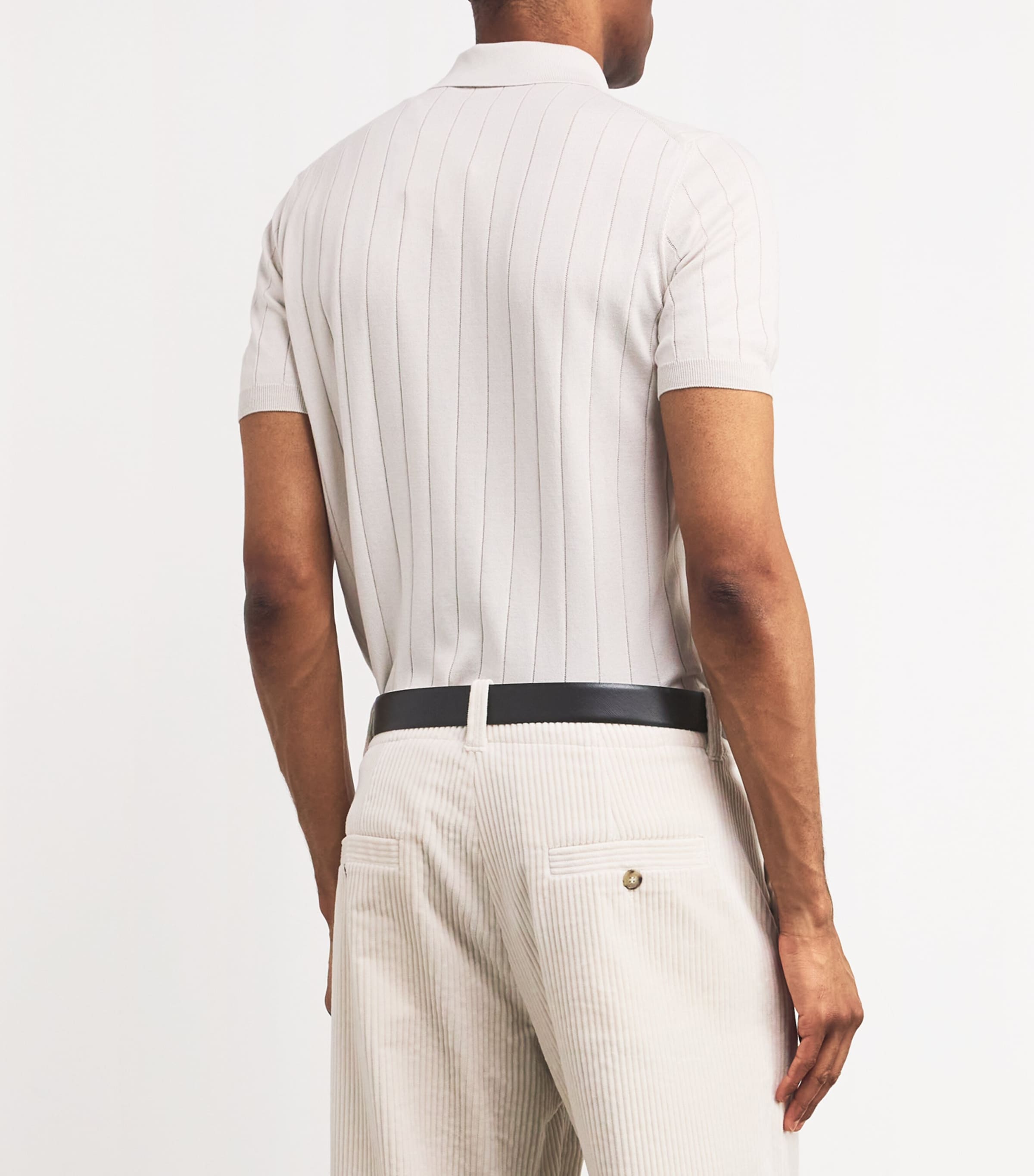 Corneliani Leather Belt Black Print Image 3