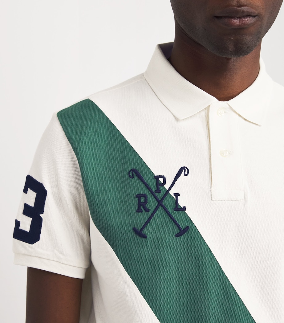 Cotton Big Polo Pony Polo Shirt NATURAL Image 6