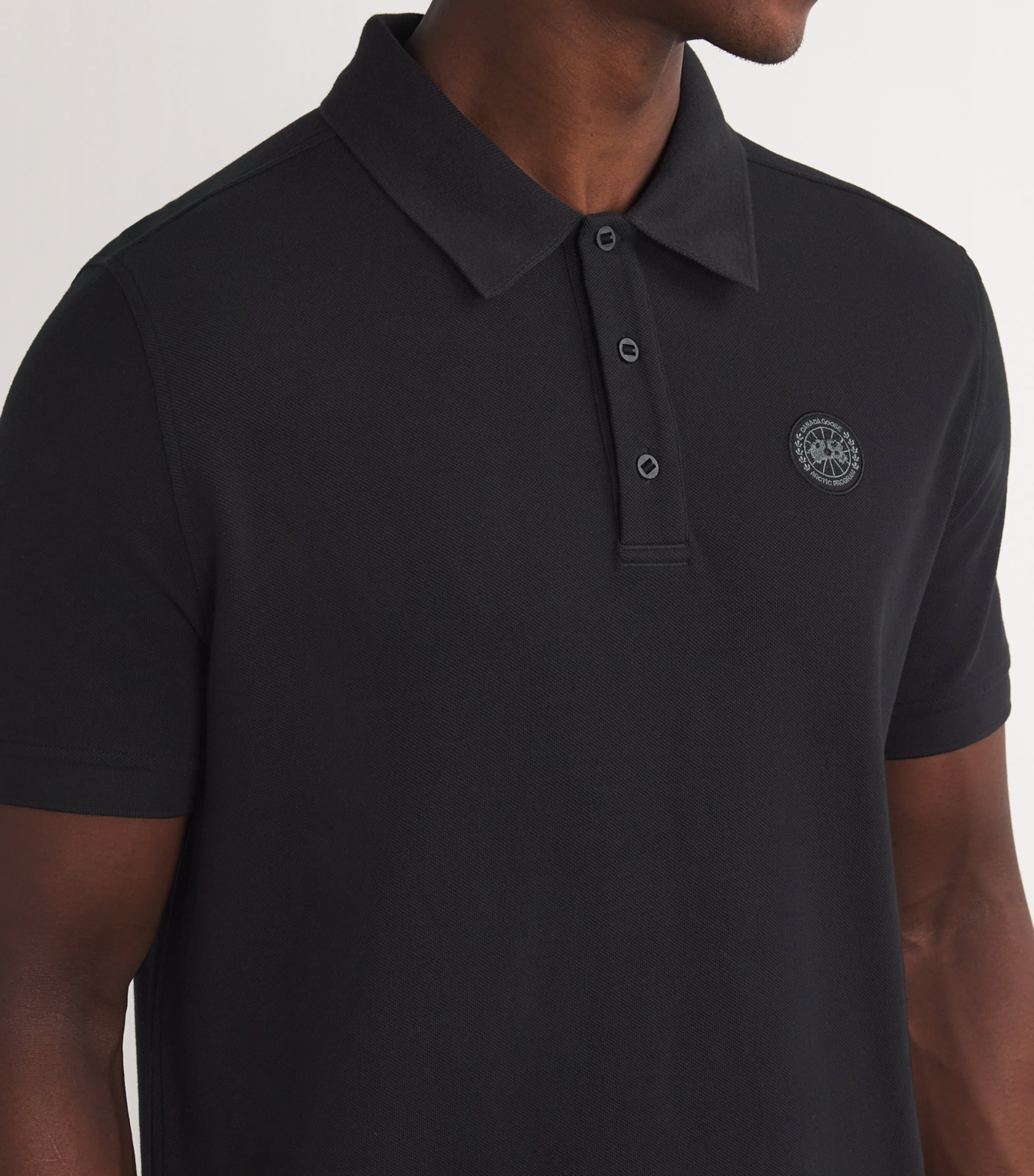 Canada Goose Black Cotton Logo Beckley Polo Shirt | Harrods US