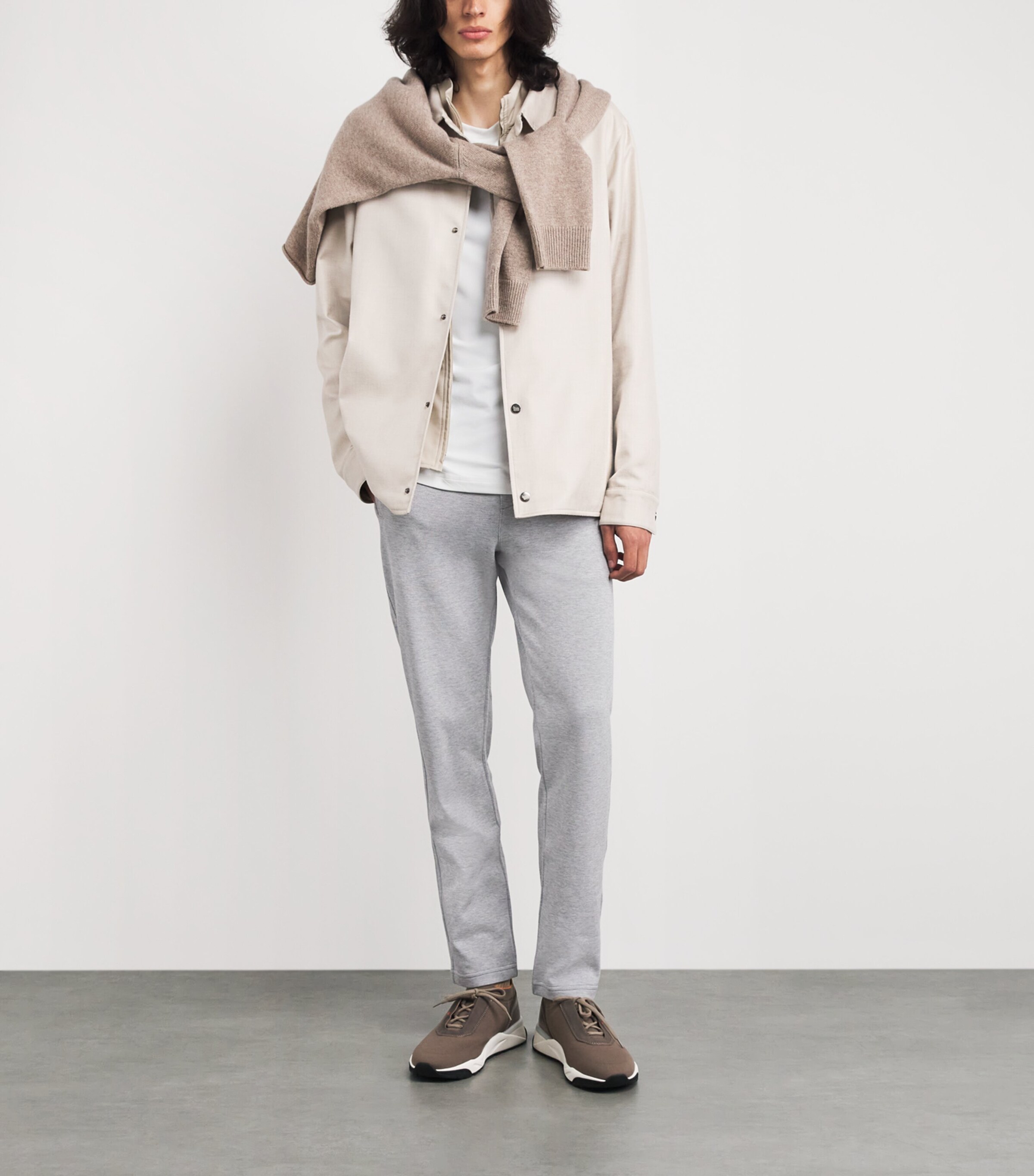 Brioni Mens Cotton-Blend Sweatpants Image 2