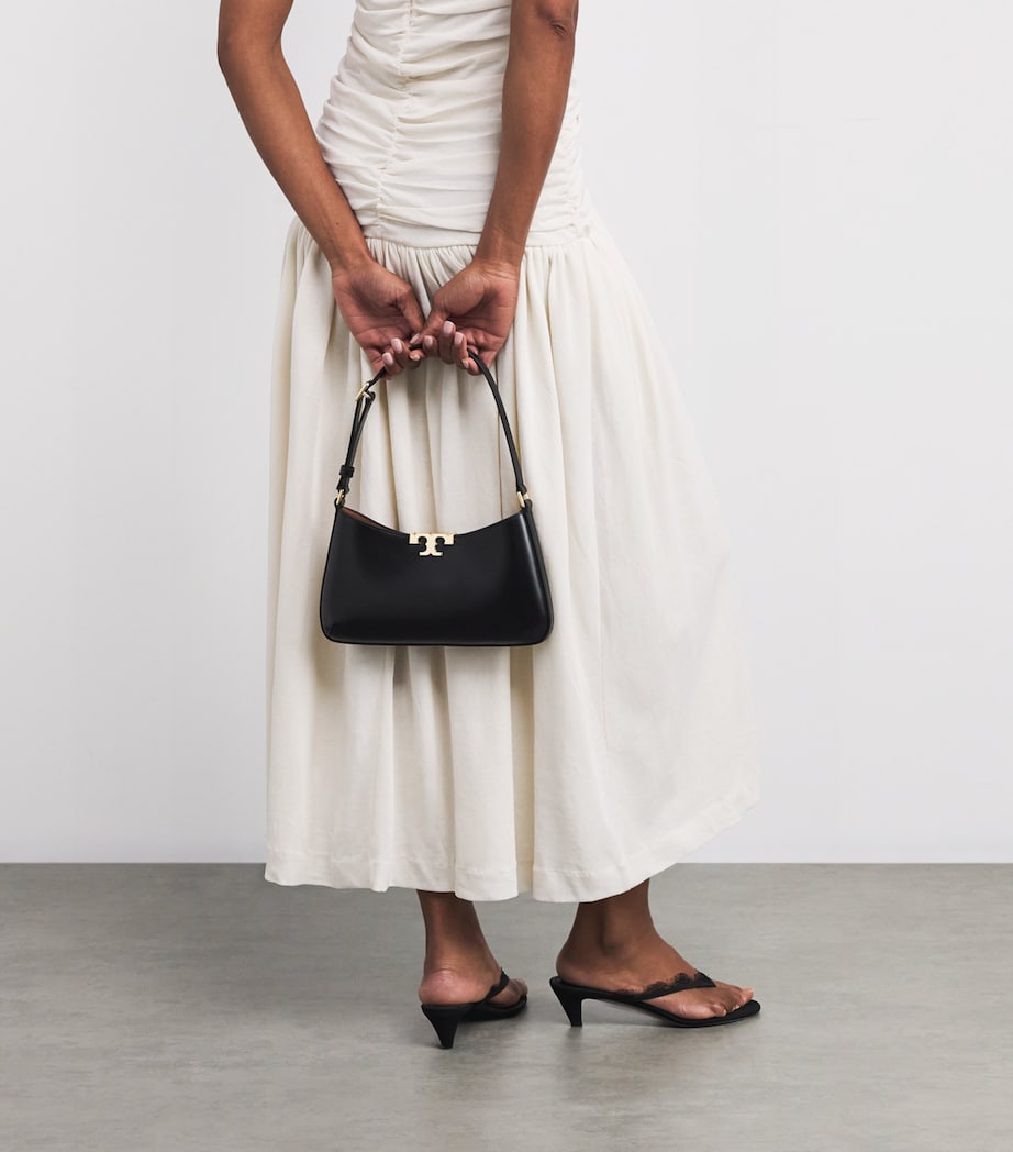 Leather Eleanor Slim Shoulder Bag 001 BLACK Image 2