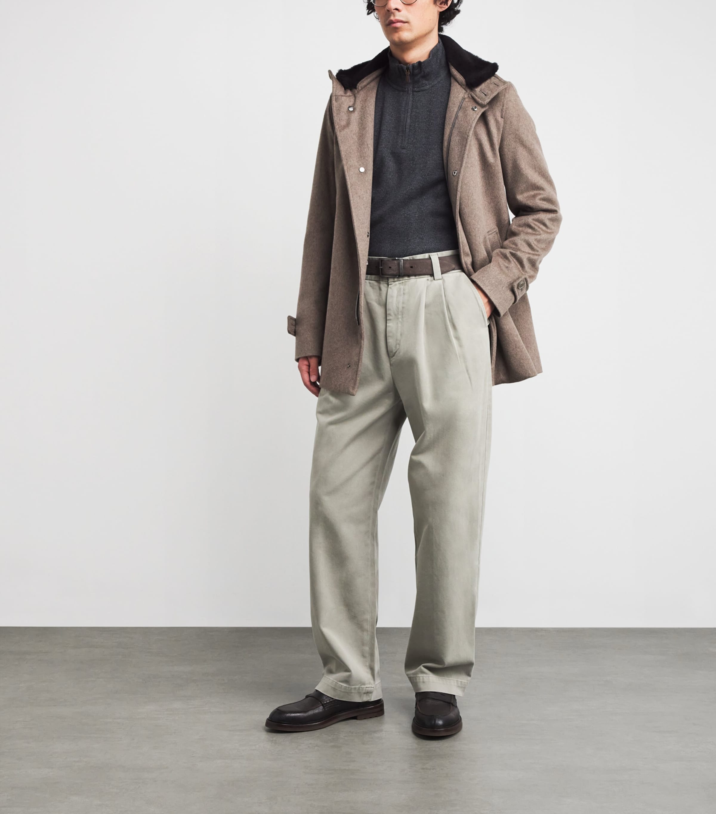 Leather Reversible Shark Belt R2AMILITARE/BLU Image 3