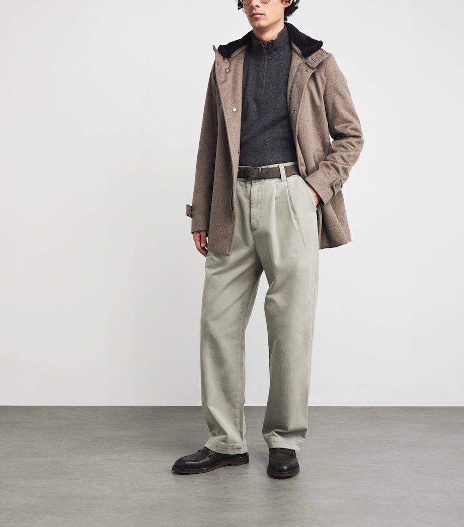 Leather Reversible Shark Belt R2AMILITARE/BLU Image 3