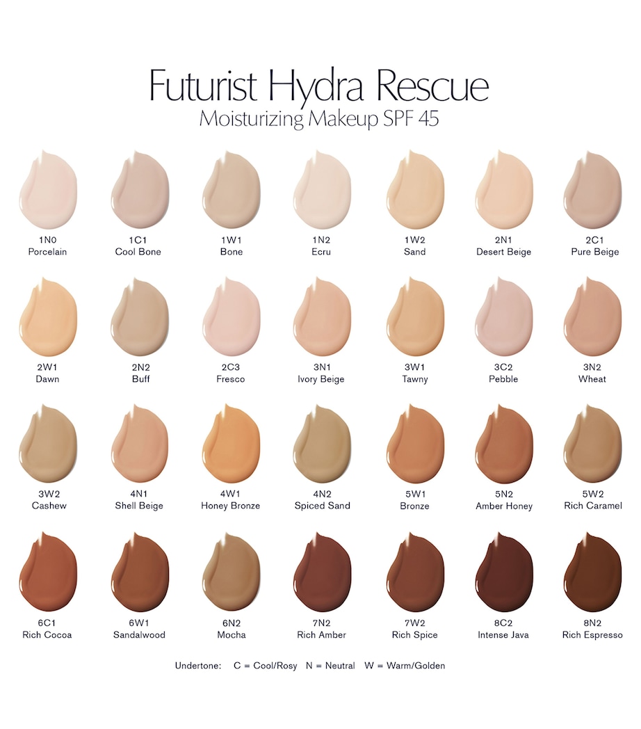 Futurist Hydra Rescue Moisturising Foundation SPF 45 3W1 TAWNY Image 4