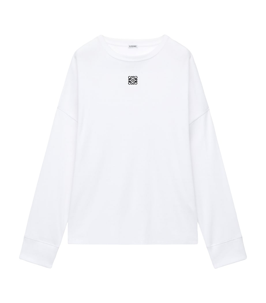Long-Sleeve Logo T-Shirt WHITE Image 1