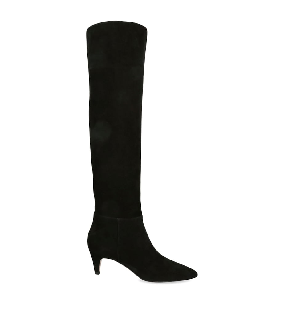 Suede Elise Knee-High Boots 55 BLACK Image 1