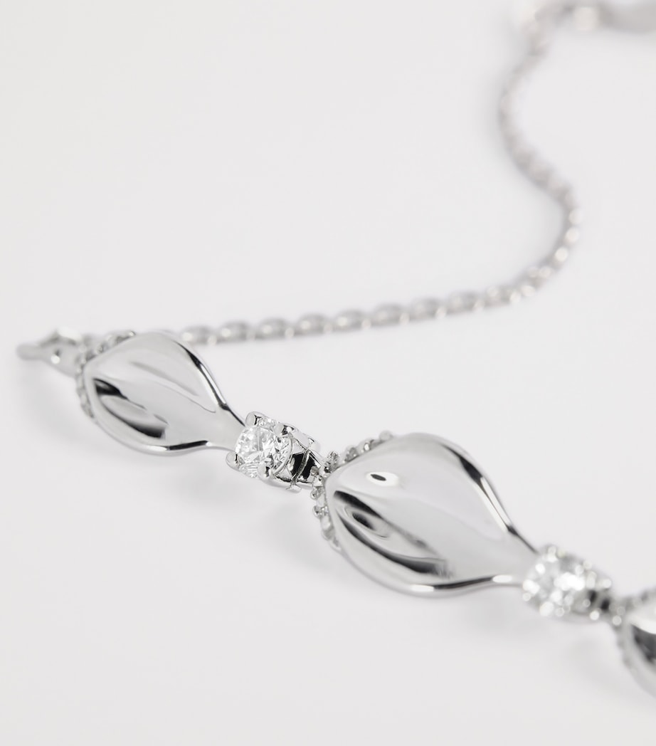 White Gold and Diamond Secret Garden Gloria Bracelet WHITE GOLD Image 4