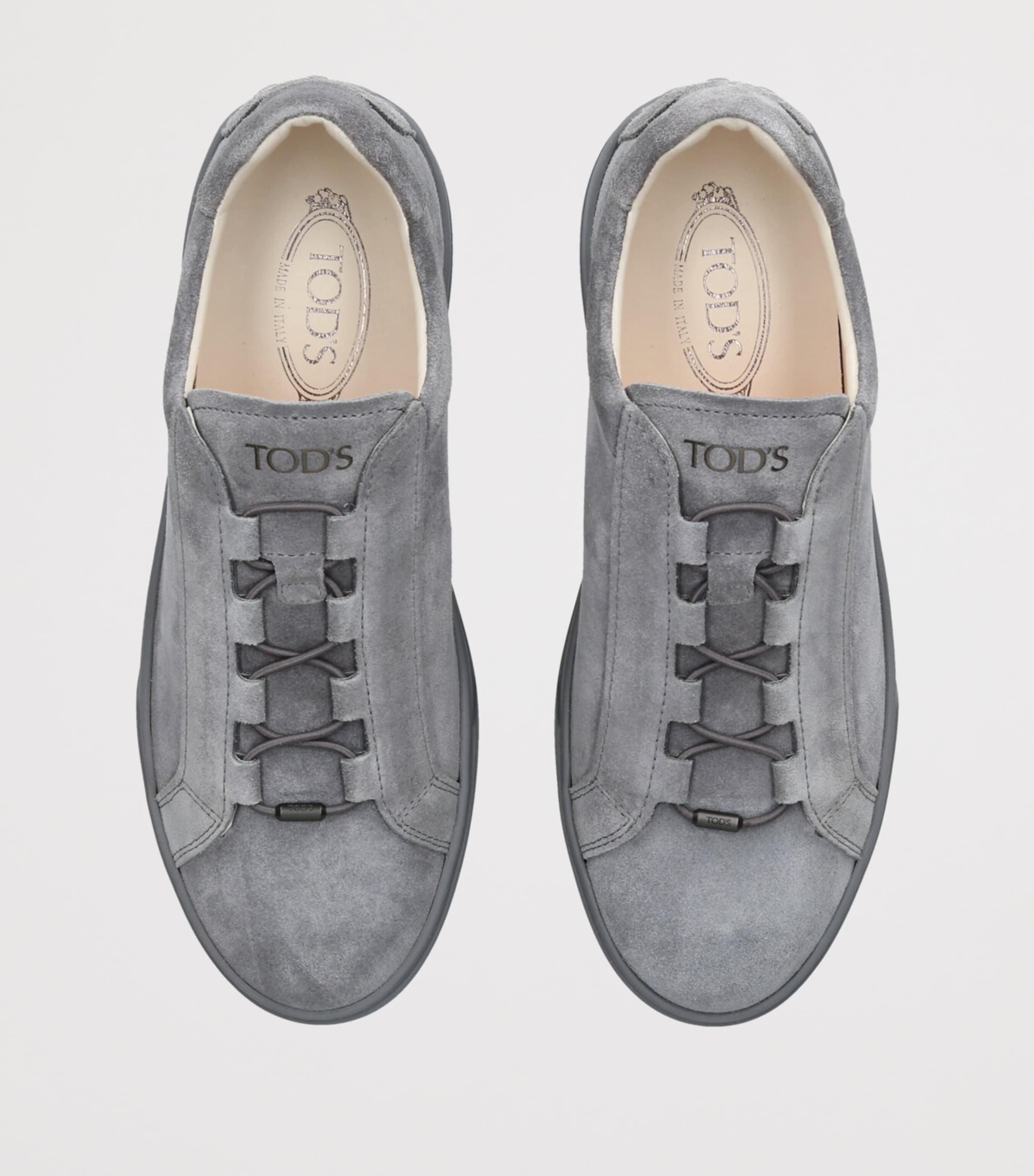 Suede Allacciata Cassetta Sneakers GREY Image 4