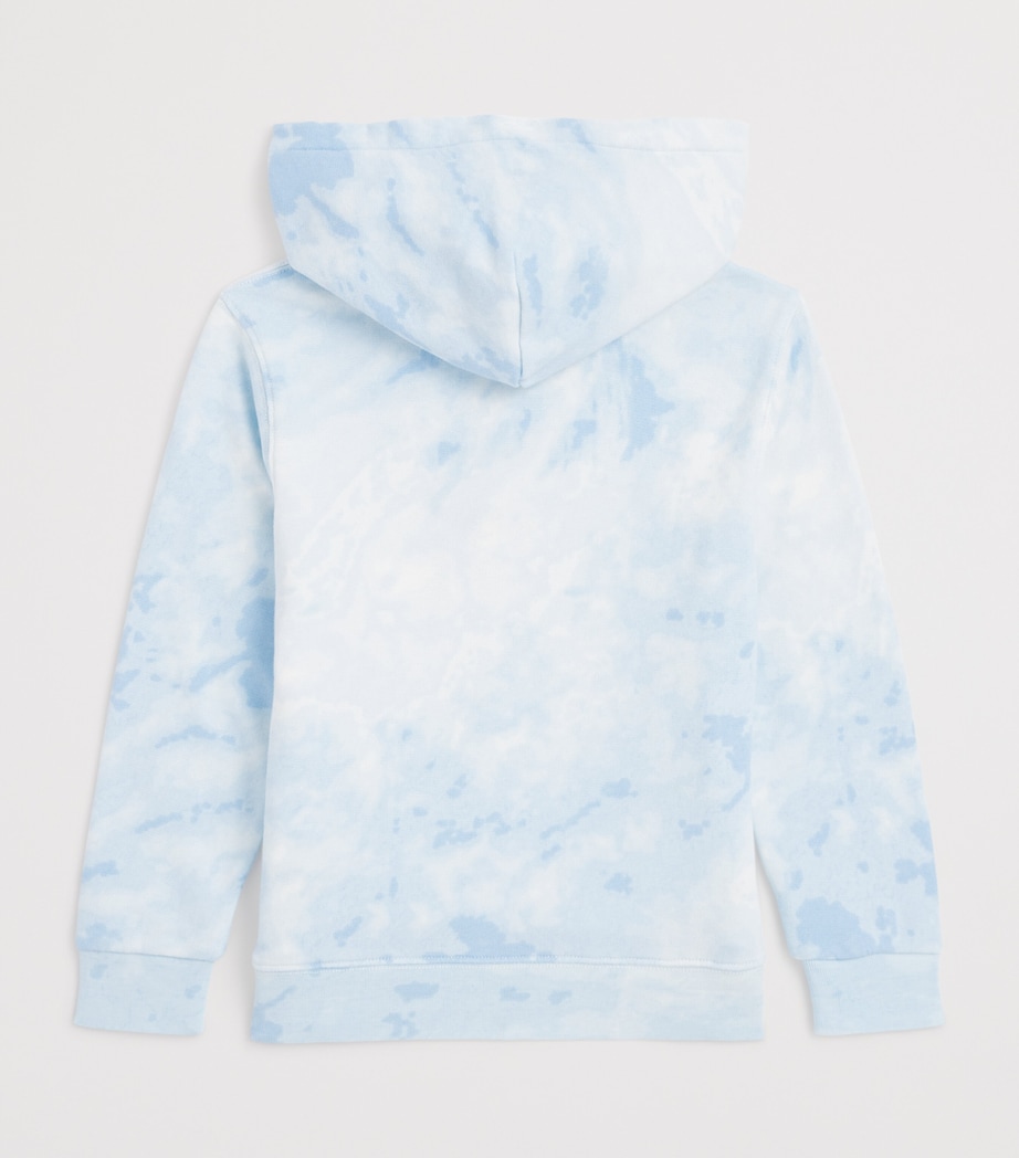 Cotton-Blend Terry Polo Bear Hoodie (2-7 Years) BLUE Image 2