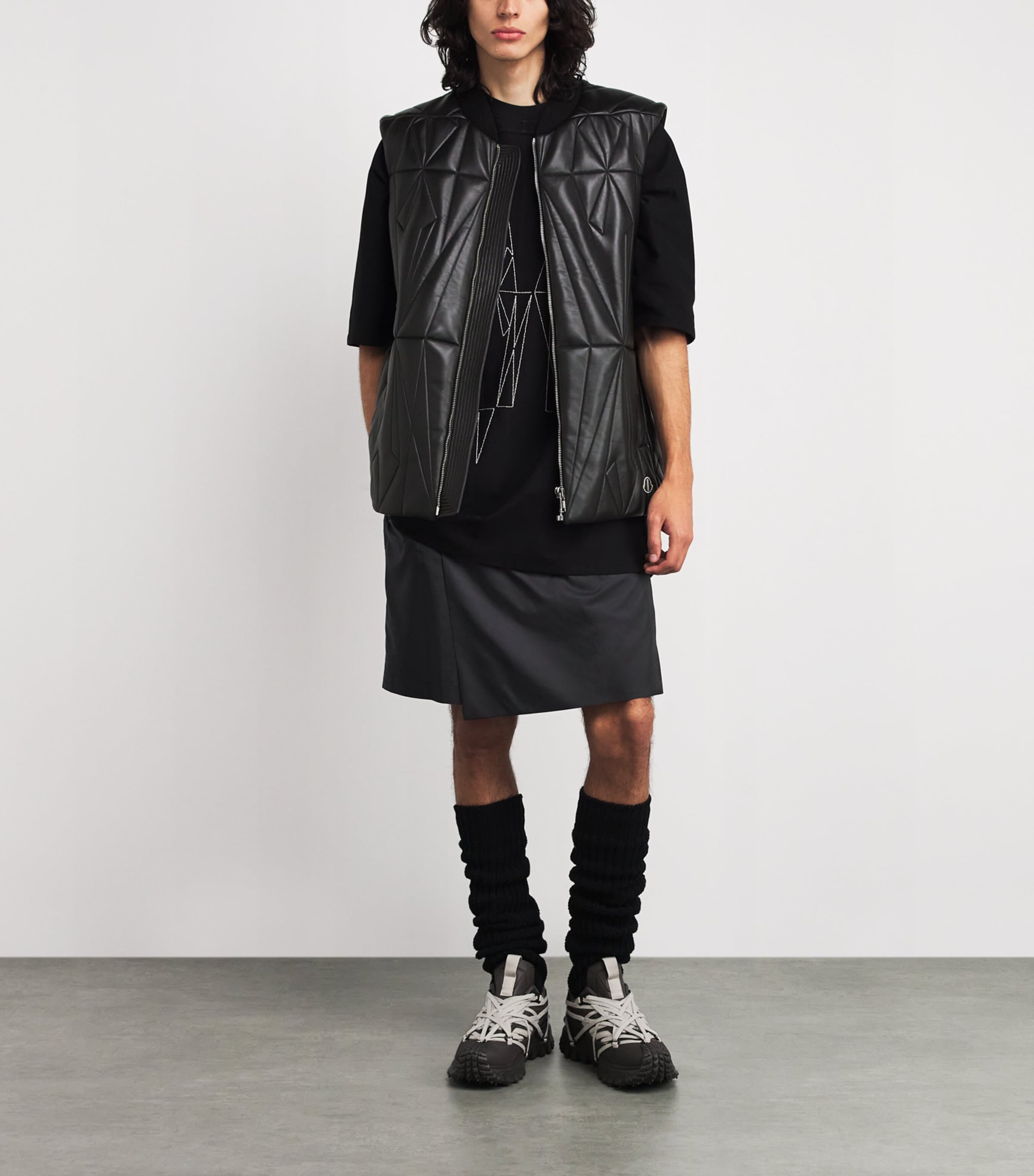 x Moncler Lambskin Geocamo Gilet 828 - DARK DUST Image 2