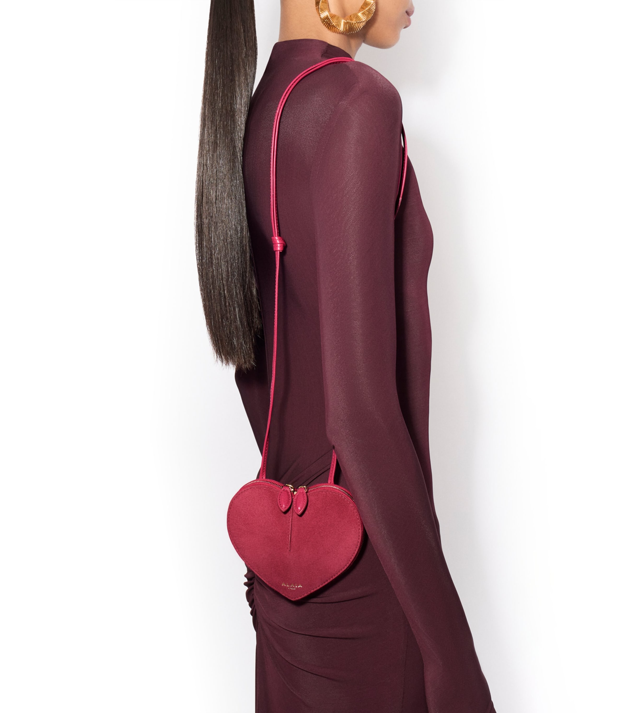 Mini Suede Le Coeur Shoulder Bag OR Image 2