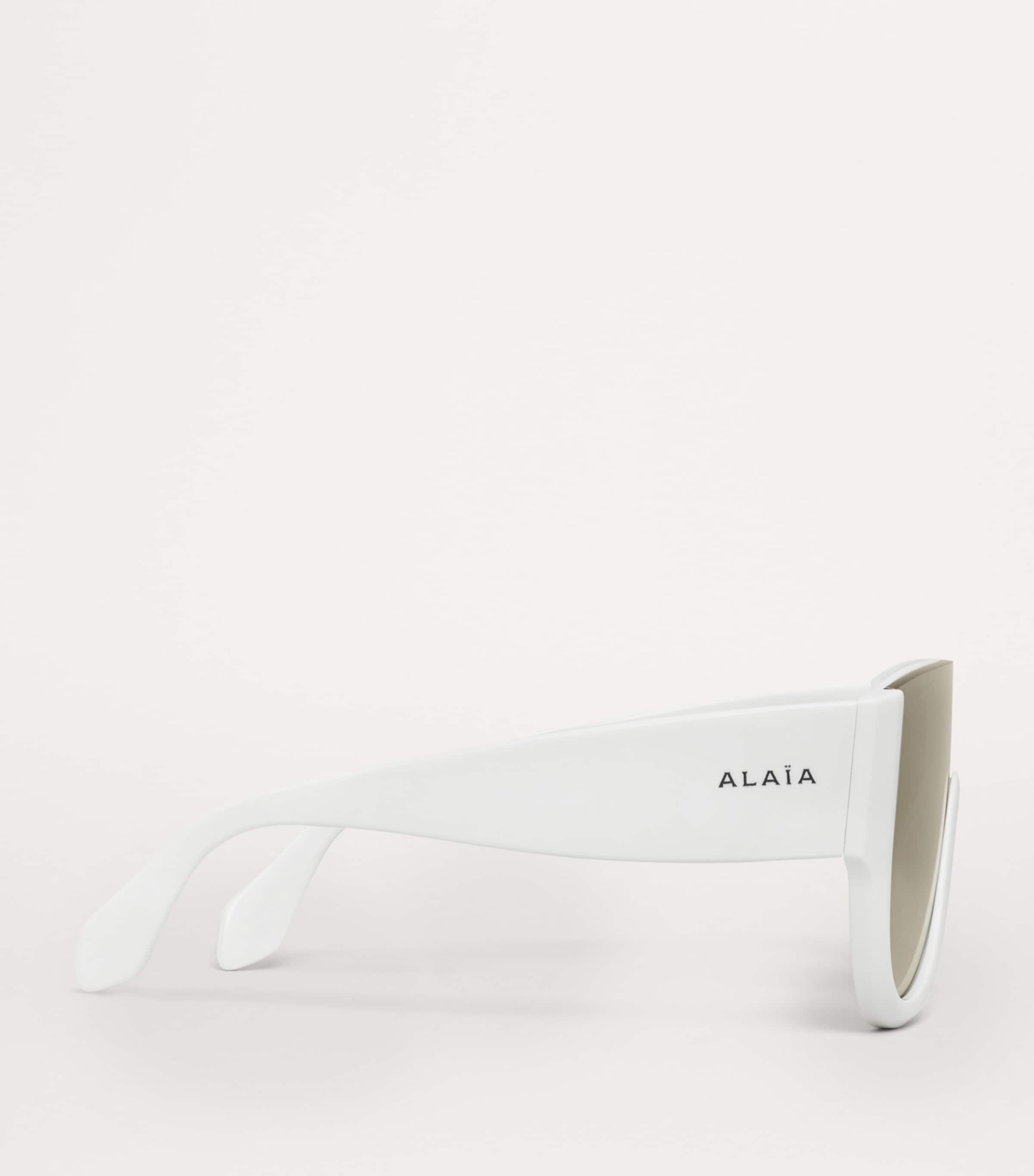 Square Sunglasses BLANC/OR Image 3
