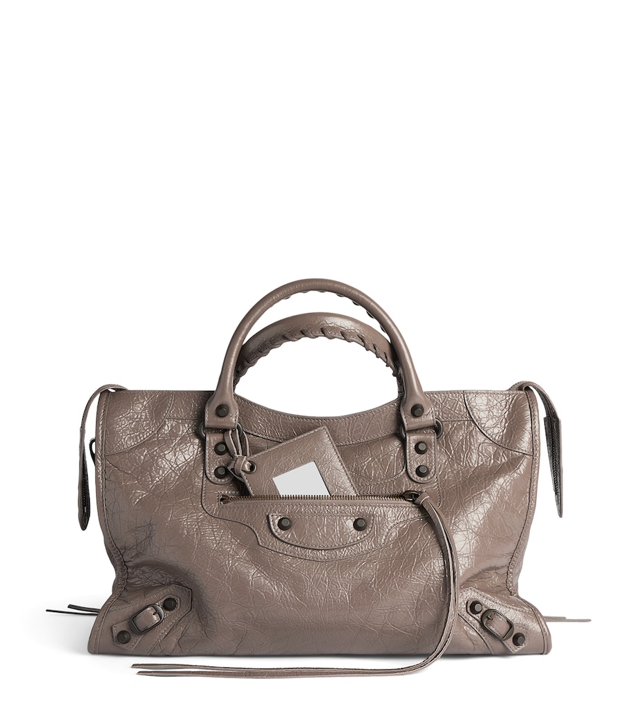 Balenciaga Womens Medium Leather Le City Top-Handle Bag Image 1