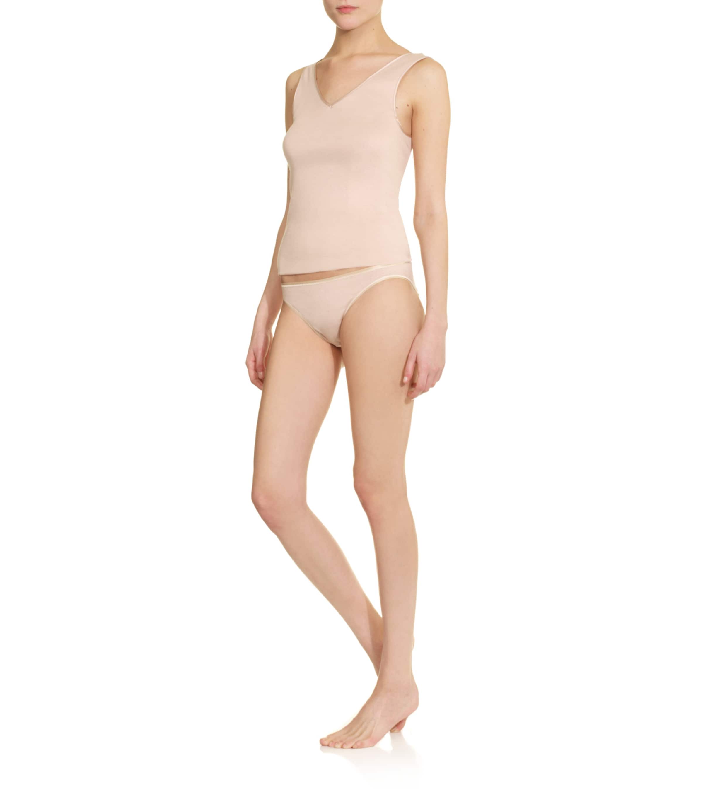 Cotton Seamless Mini Brief NUDE Image 4