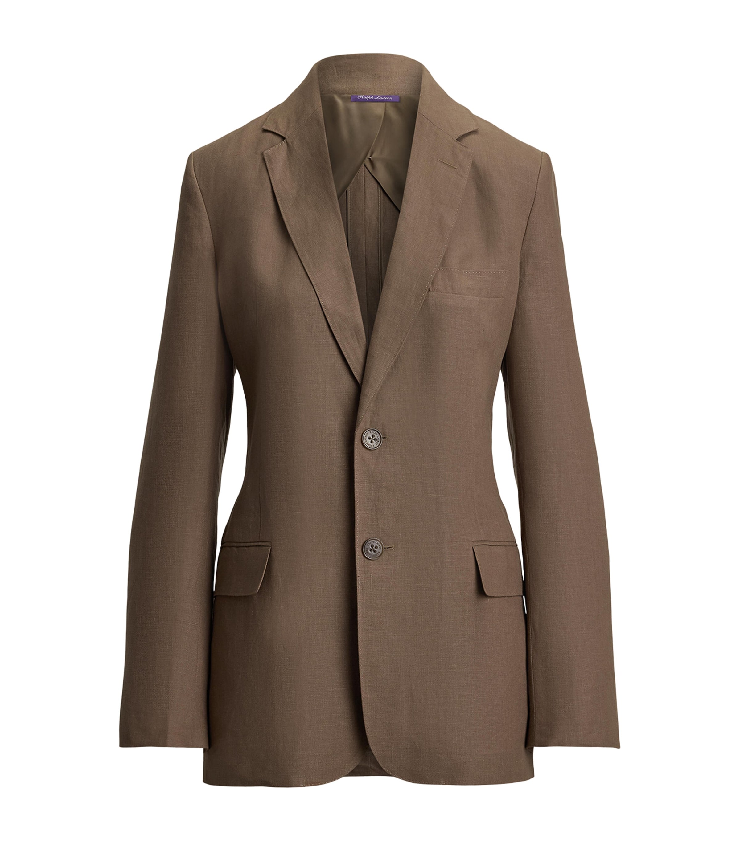 Ralph Lauren Collection Womens Linen Marcy Jacket Portobello Image 1