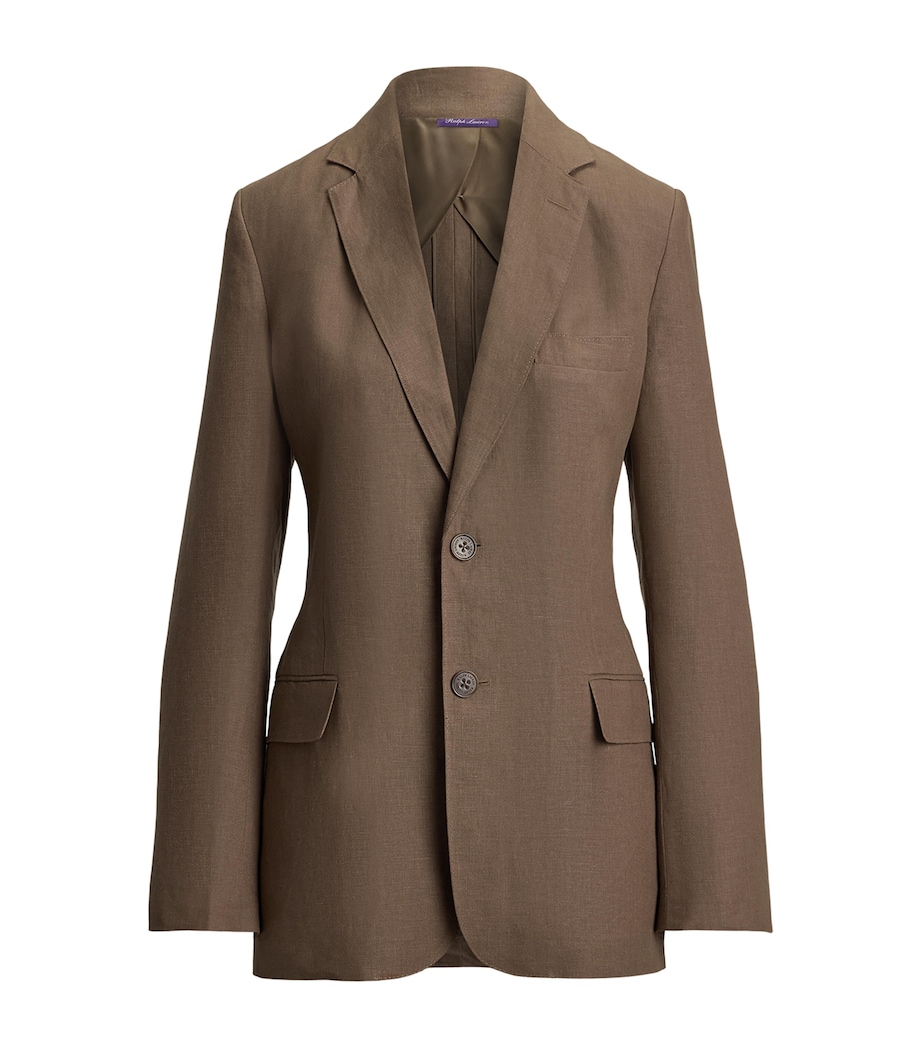 Ralph Lauren Collection Womens Linen Marcy Jacket Portobello Image 1