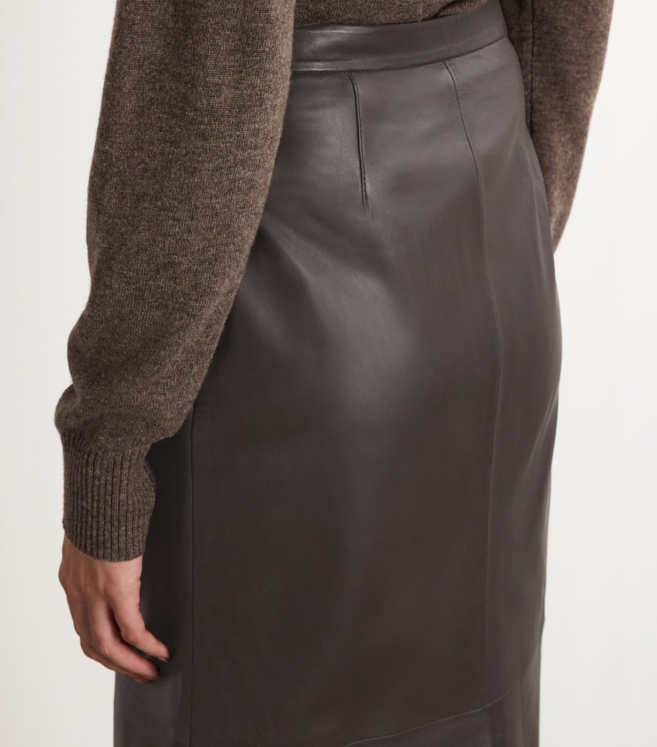 Nappa Leather Pencil Skirt A2009 Image 6